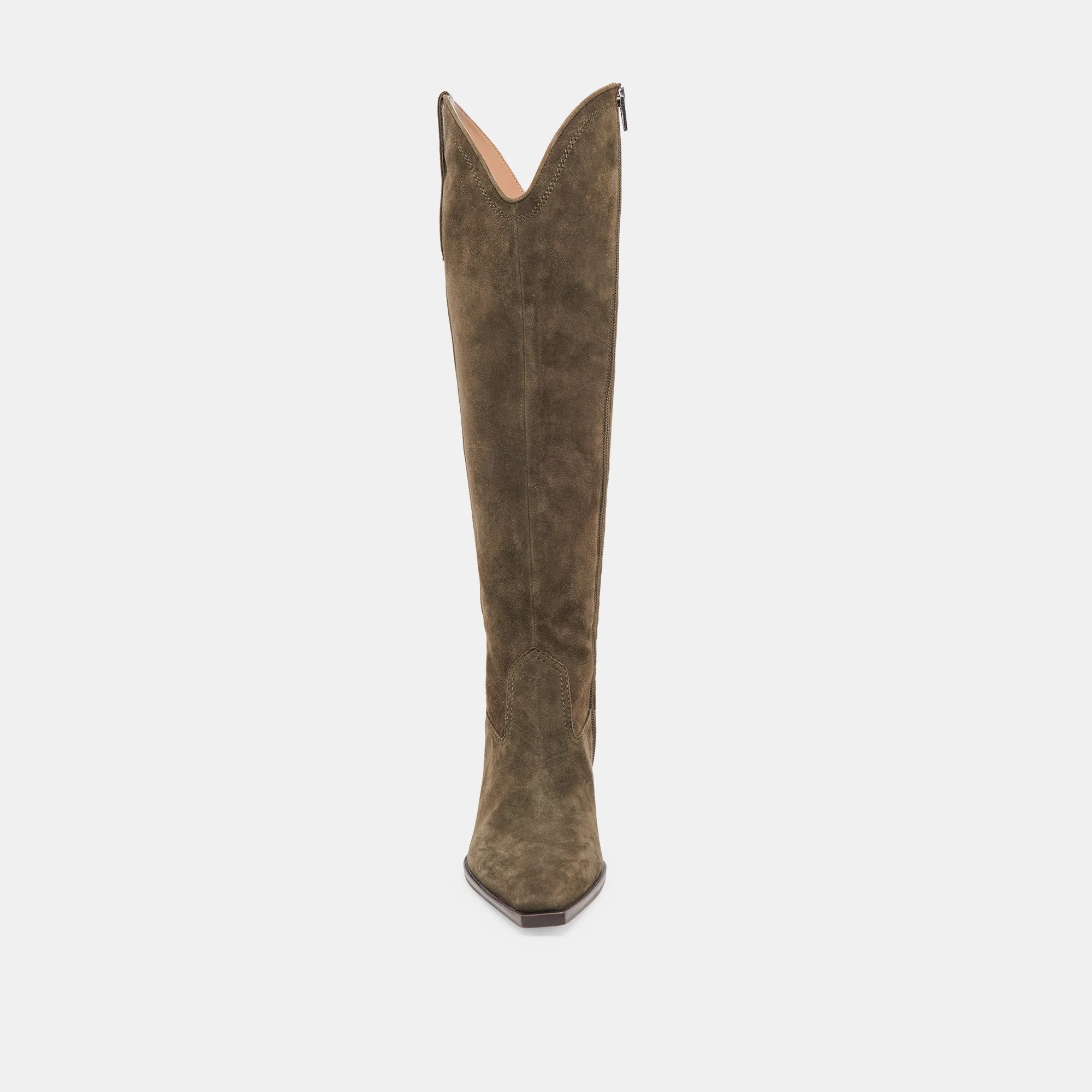 ARIANA WIDE CALF BOOTS ARMY SUEDE 25 ARIANA WIDE CALF BOOTS ARMY SUEDE