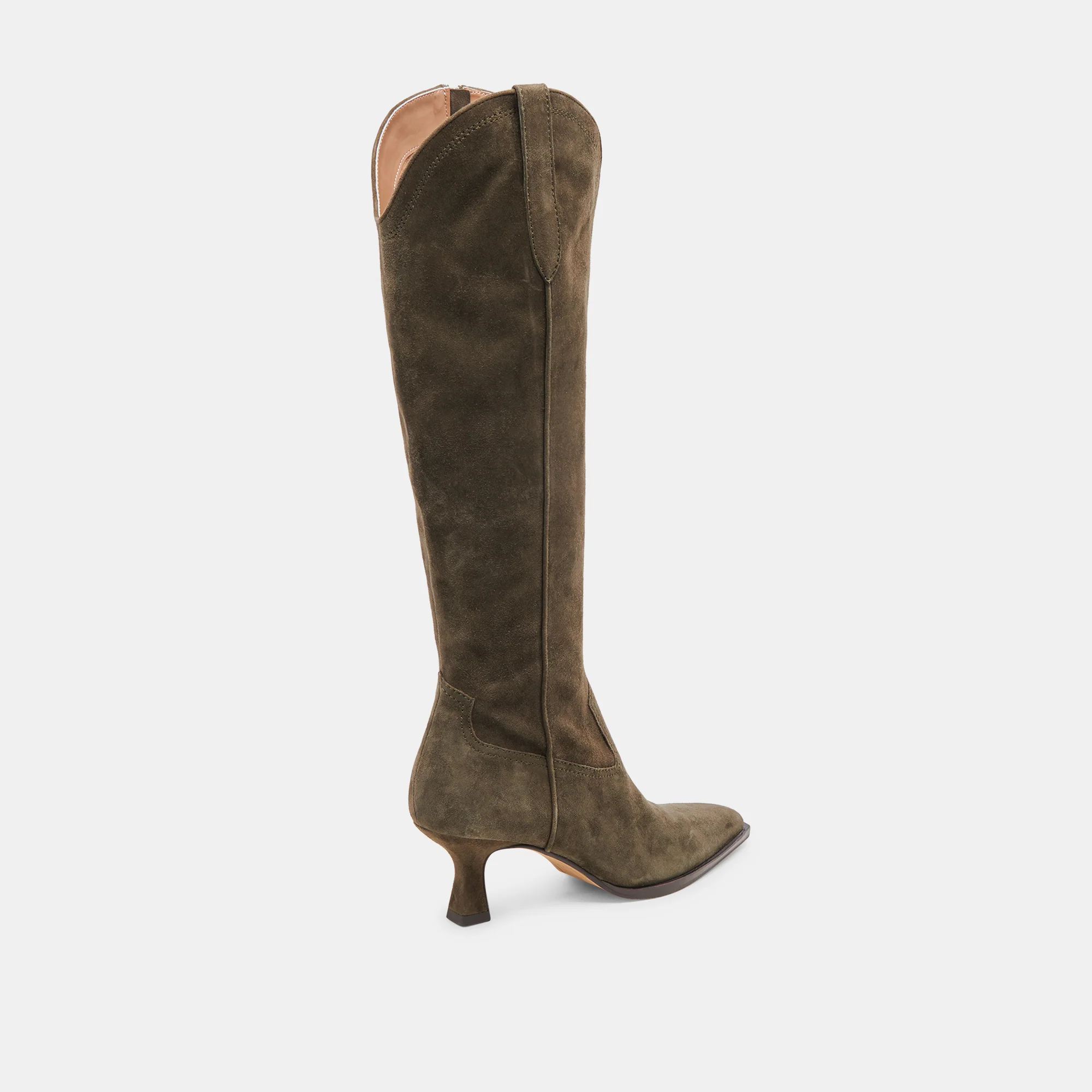 ARIANA WIDE CALF BOOTS ARMY SUEDE 19 ARIANA WIDE CALF BOOTS ARMY SUEDE