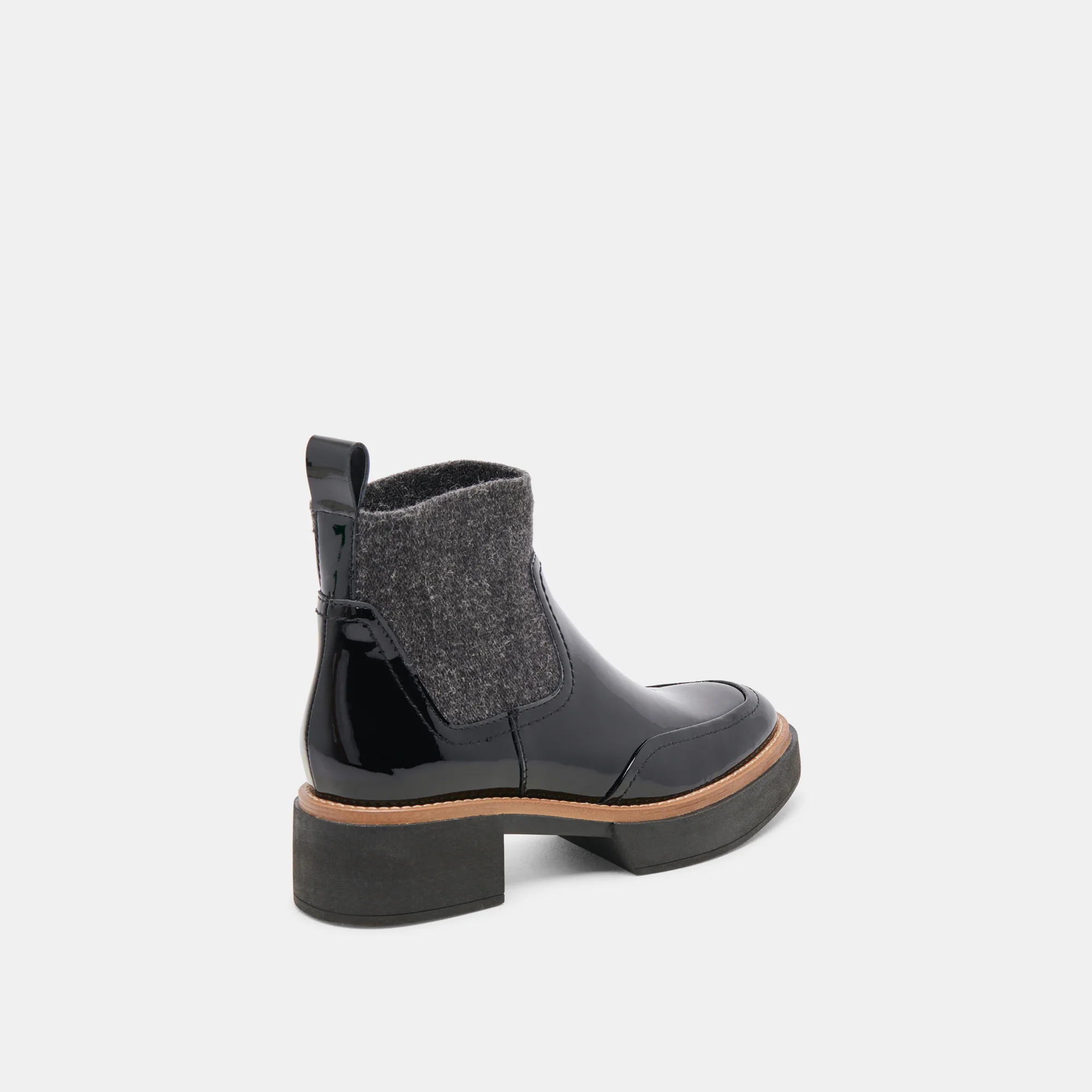 SALINE H2O WIDE BOOTIES MIDNIGHT CRINKLE PATENT 12 SALINE H2O WIDE BOOTIES MIDNIGHT CRINKLE PATENT