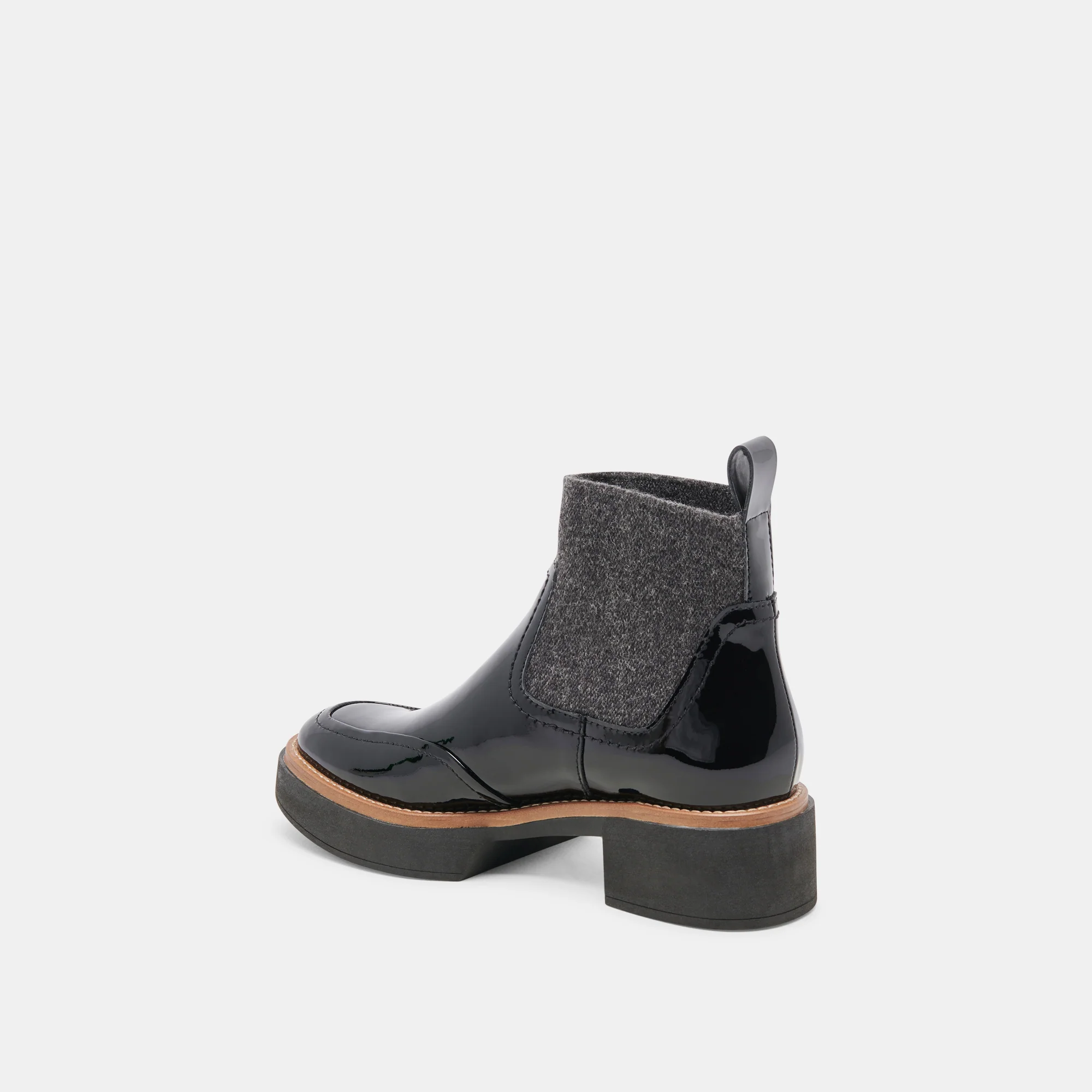 SALINE H2O WIDE BOOTIES MIDNIGHT CRINKLE PATENT 14 SALINE H2O WIDE BOOTIES MIDNIGHT CRINKLE PATENT