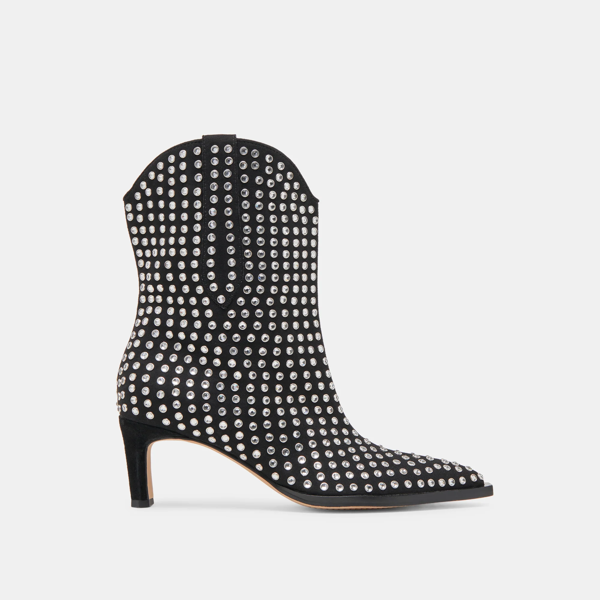 ANZEL CRYSTAL STUD BOOTIES BLACK CRYSTAL 1 ANZEL CRYSTAL STUD BOOTIES BLACK CRYSTAL