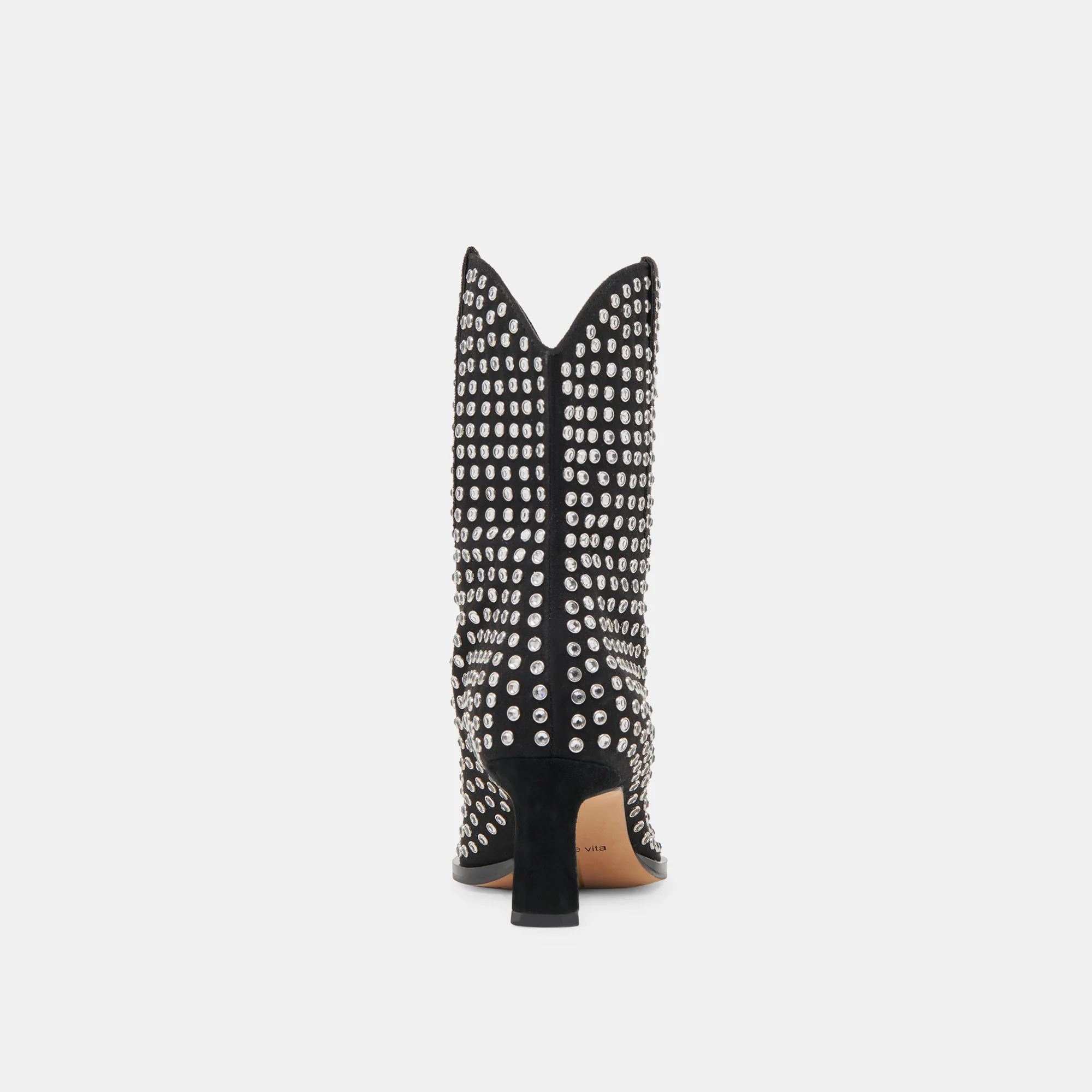 ANZEL CRYSTAL STUD BOOTIES BLACK CRYSTAL 24 ANZEL CRYSTAL STUD BOOTIES BLACK CRYSTAL
