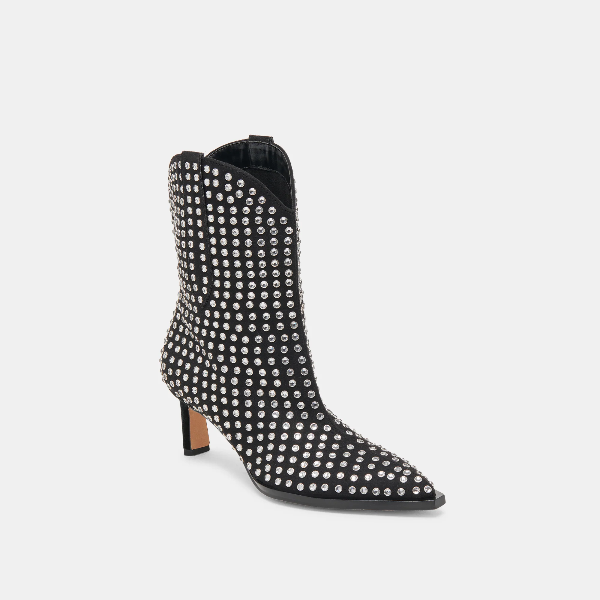 ANZEL CRYSTAL STUD BOOTIES BLACK CRYSTAL 16 ANZEL CRYSTAL STUD BOOTIES BLACK CRYSTAL