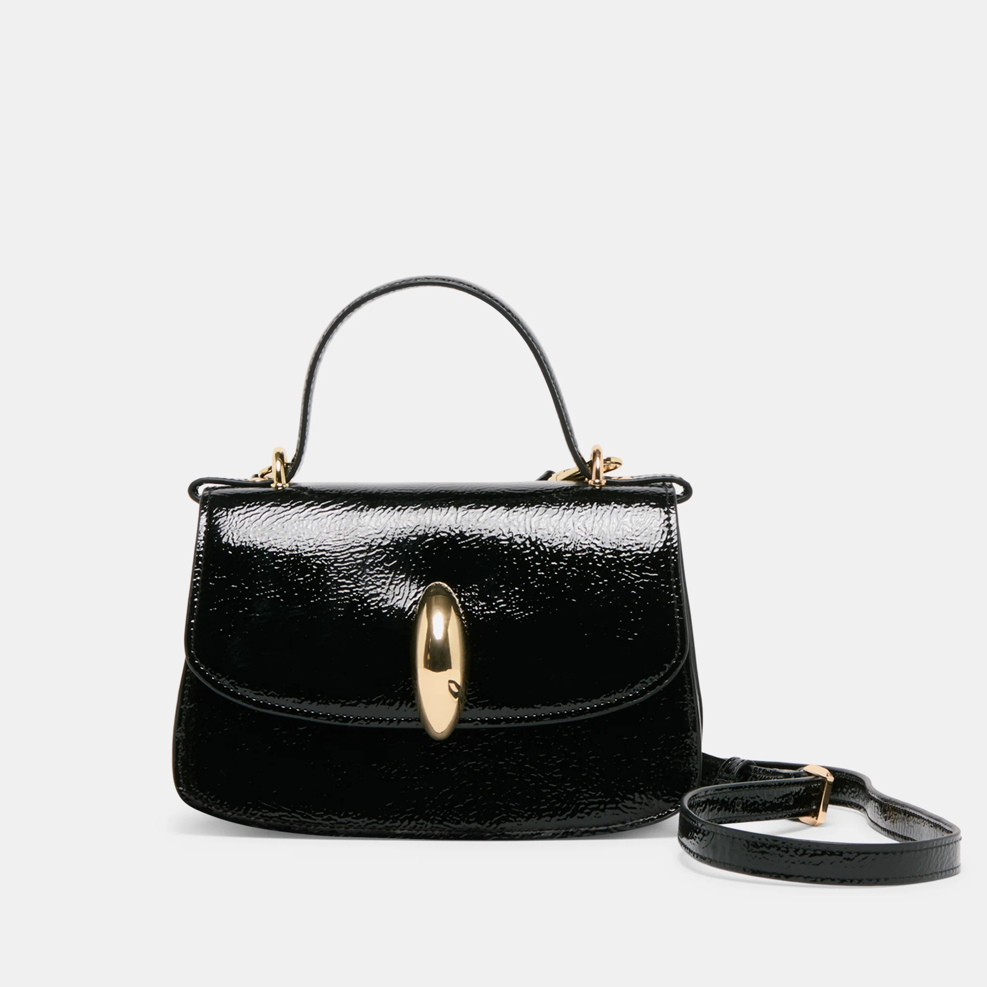 LUCIA CROSSBODY BLACK CRACKLED STELLA 12 LUCIA CROSSBODY BLACK CRACKLED STELLA