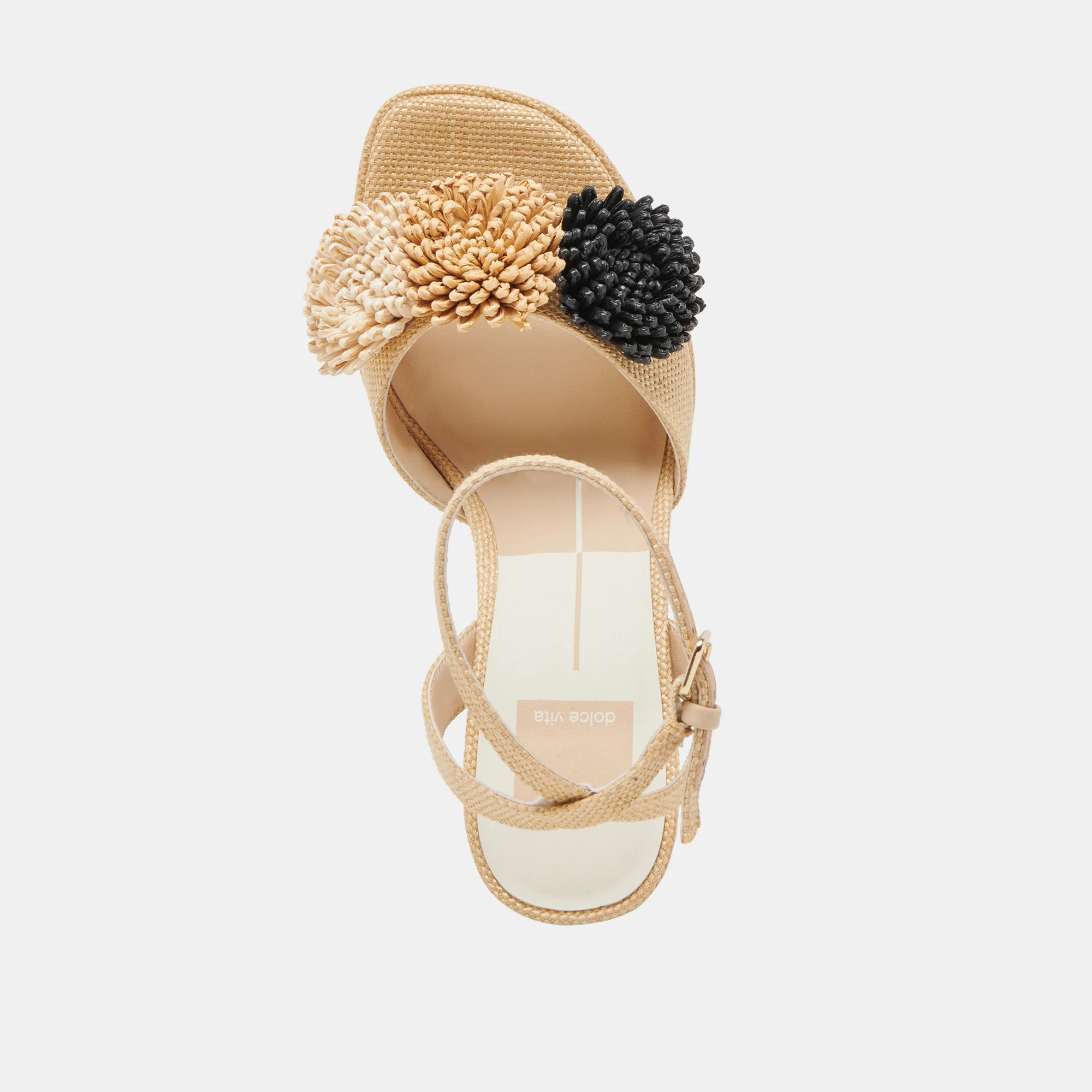 OLIVEA HEELS BLACK NATURAL RAFFIA 21 OLIVEA HEELS BLACK NATURAL RAFFIA