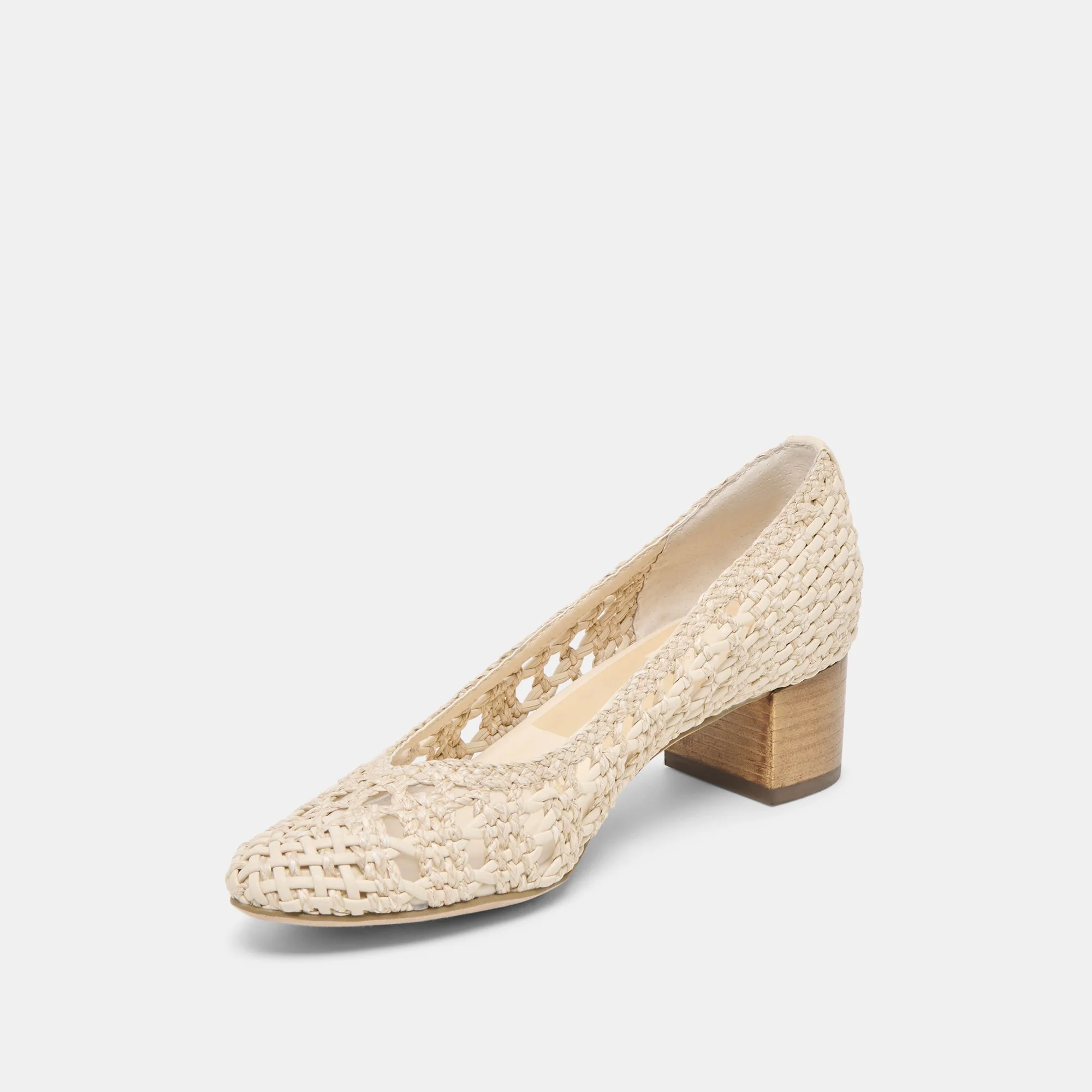 LULA HEELS IVORY MULTI WOVEN RAFFIA - re:vita 16 LULA HEELS IVORY MULTI WOVEN RAFFIA - re:vita