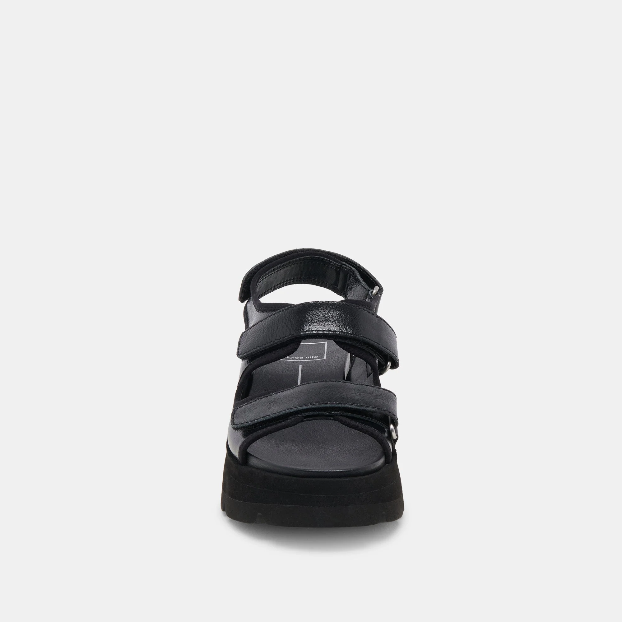DUBAI SANDALS MIDNIGHT CRINKLE PATENT - re:vita 15 DUBAI SANDALS MIDNIGHT CRINKLE PATENT - re:vita
