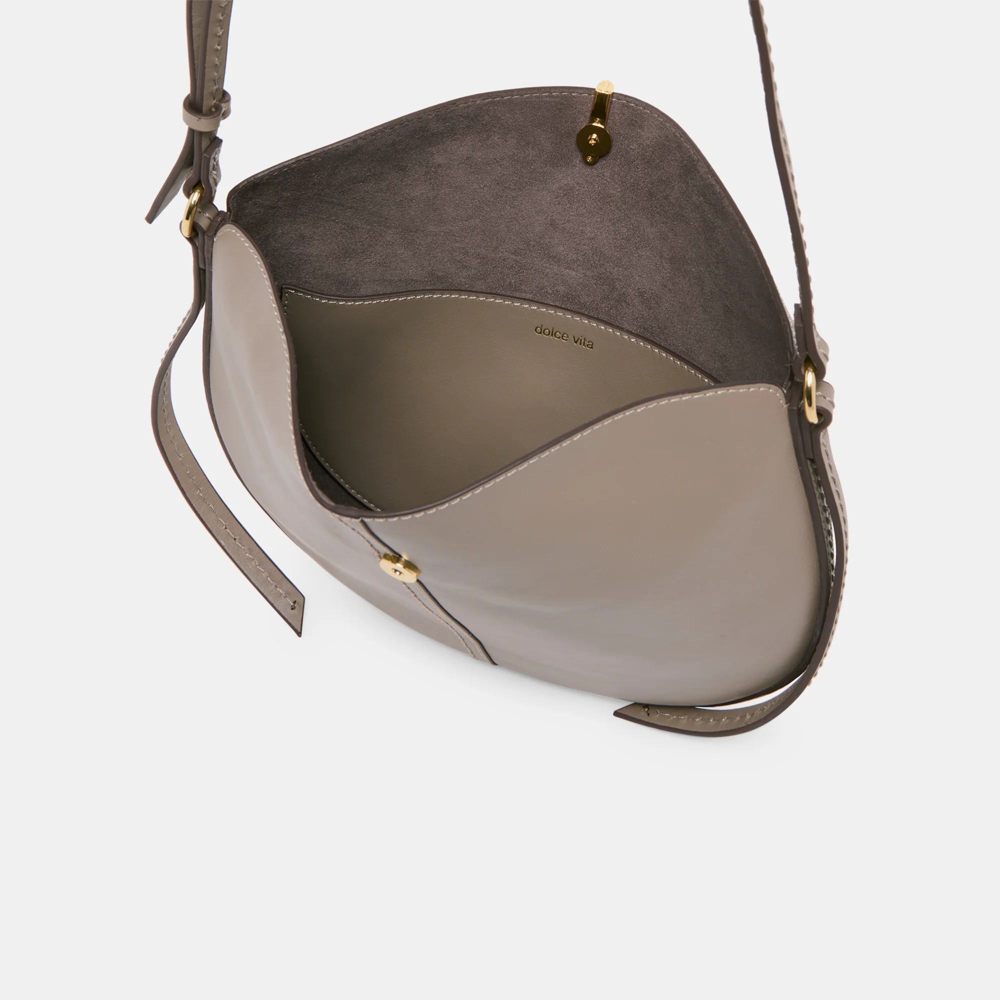 BURANO CROSSBODY GREY LEATHER 16 BURANO CROSSBODY GREY LEATHER