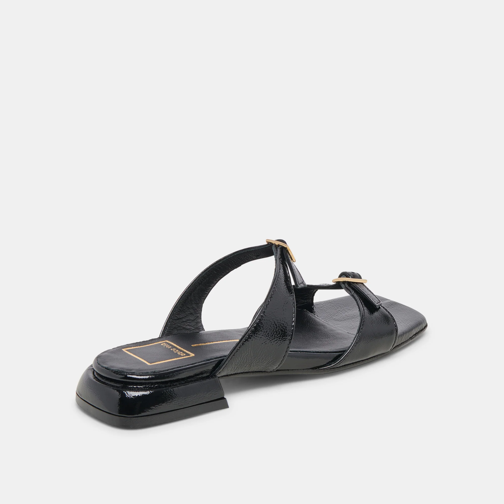 LAVERN SANDALS MIDNIGHT CRINKLE PATENT 22 LAVERN SANDALS MIDNIGHT CRINKLE PATENT