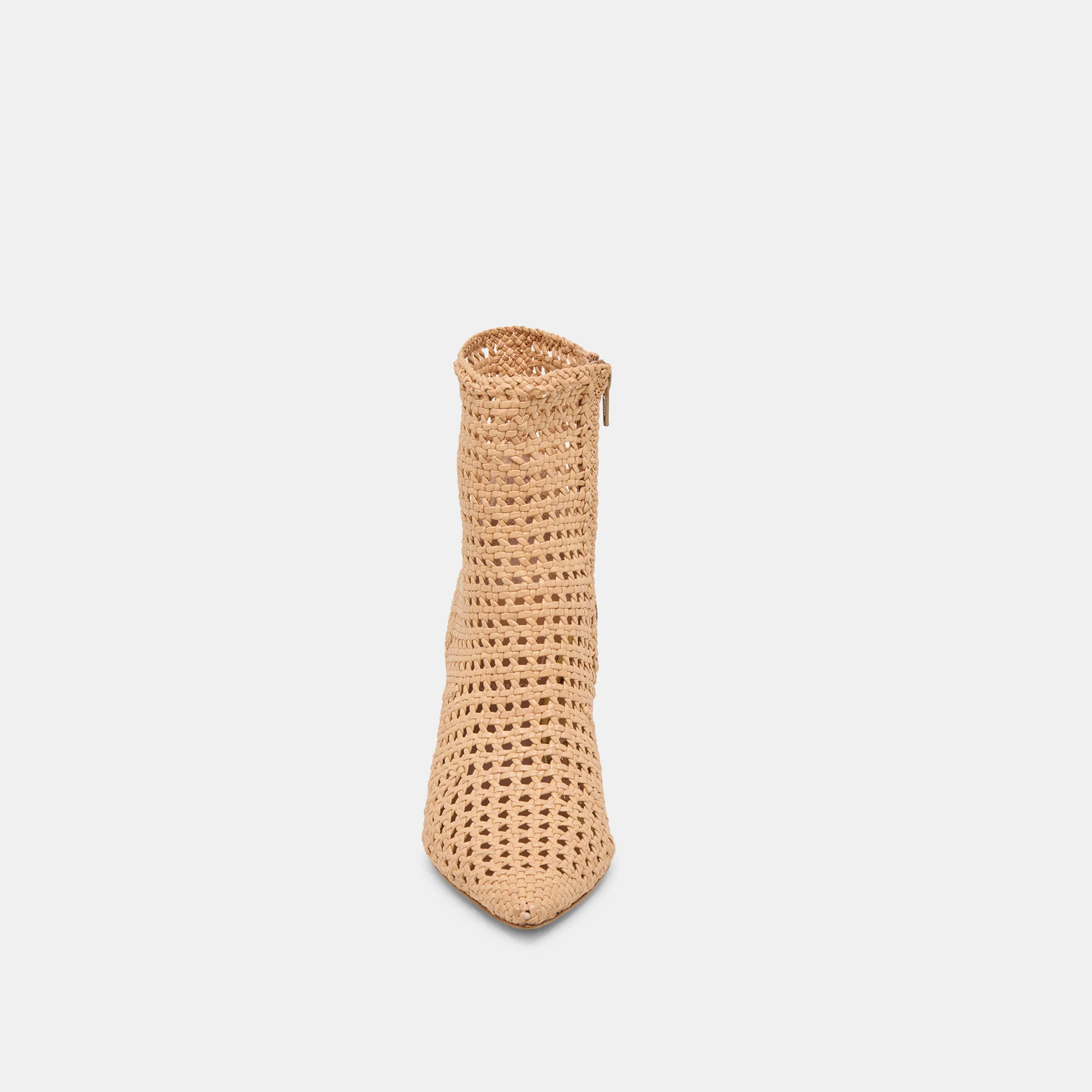 LONNI BOOTIES LIGHT TAN WOVEN LEATHER 17 LONNI BOOTIES LIGHT TAN WOVEN LEATHER