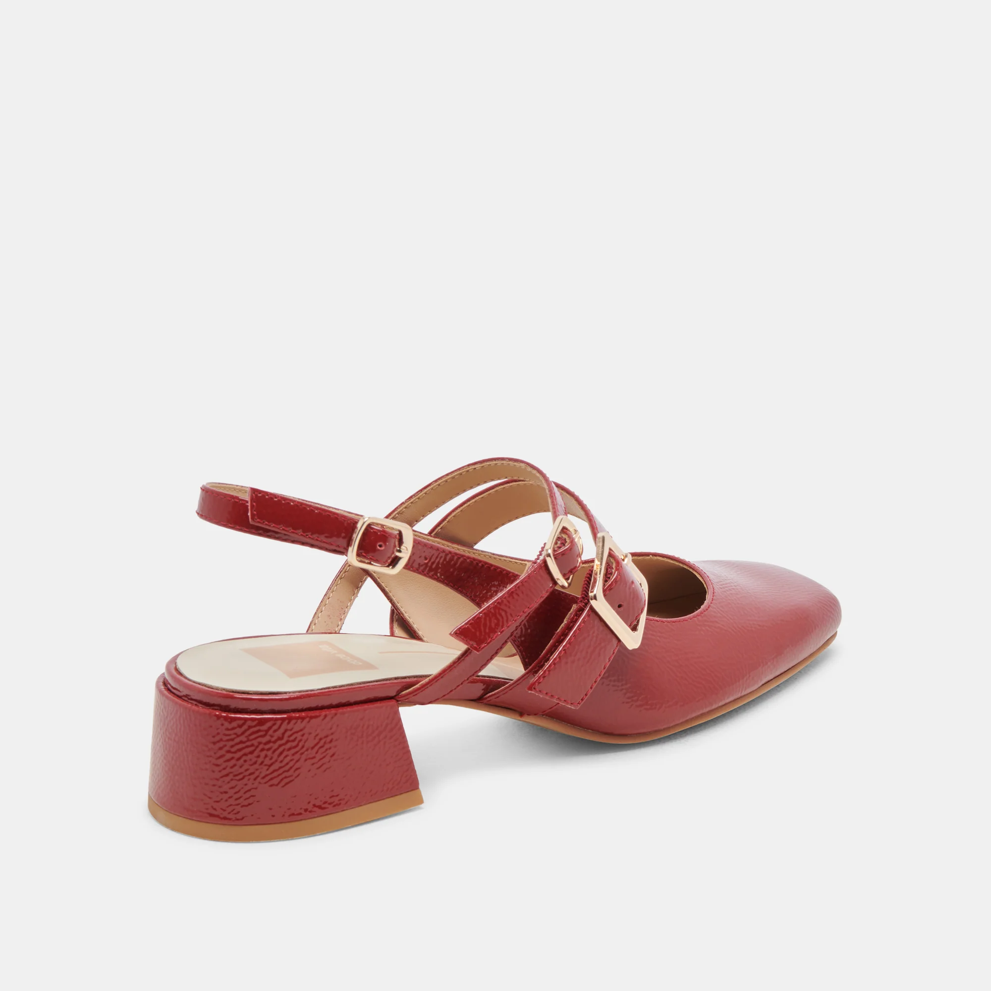 PATZY HEELS CRIMSON CRINKLE PATENT LEATHER 17 PATZY HEELS CRIMSON CRINKLE PATENT LEATHER