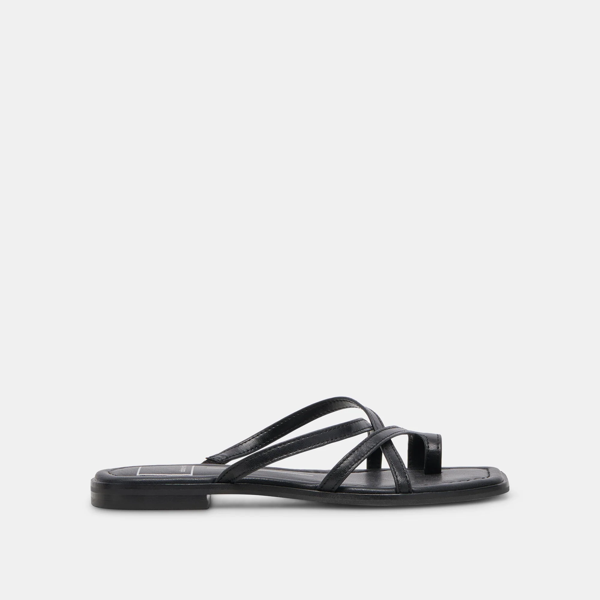 INDIGO SANDALS BLACK LEATHER - re:vita 1 INDIGO SANDALS BLACK LEATHER - re:vita