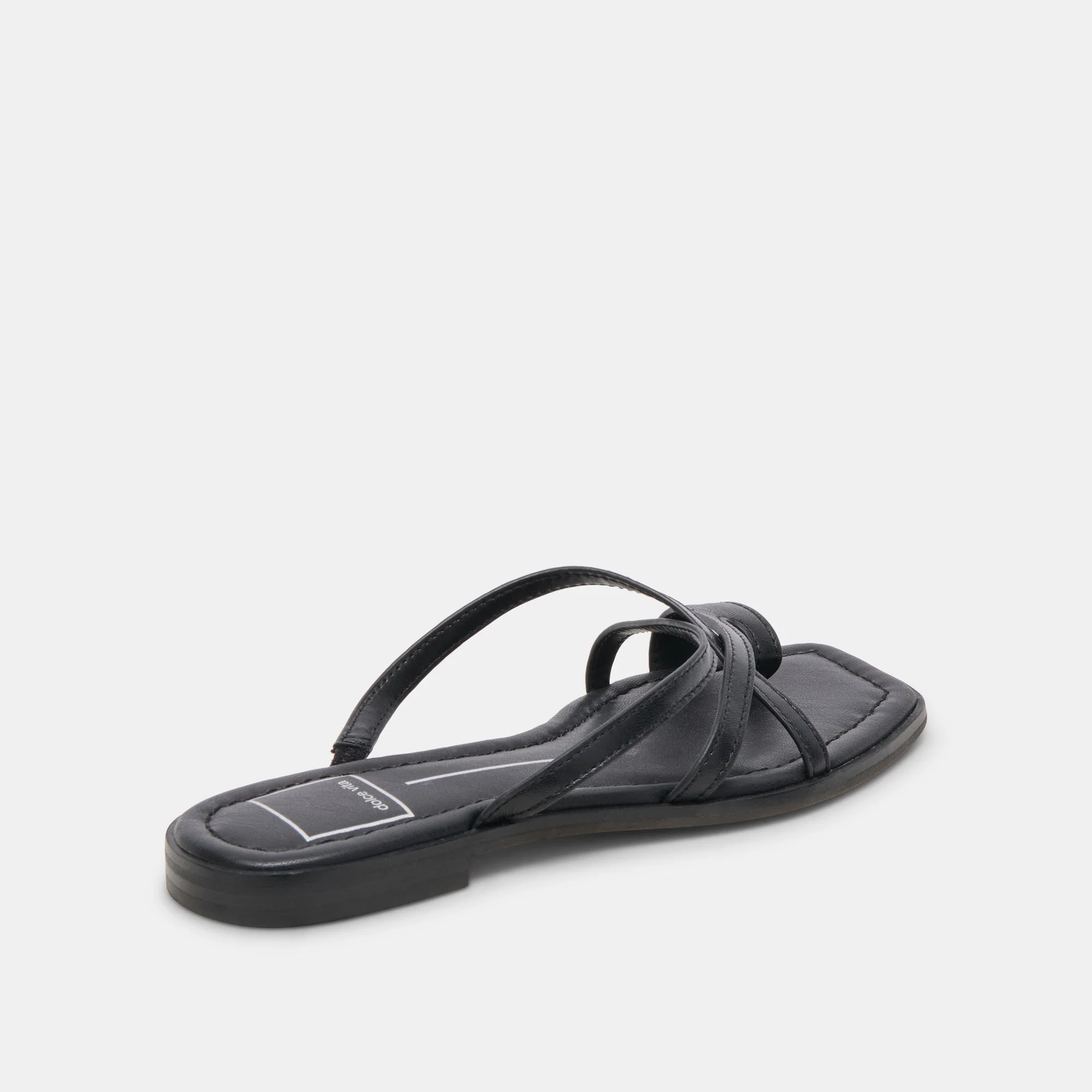 INDIGO SANDALS BLACK LEATHER - re:vita 12 INDIGO SANDALS BLACK LEATHER - re:vita
