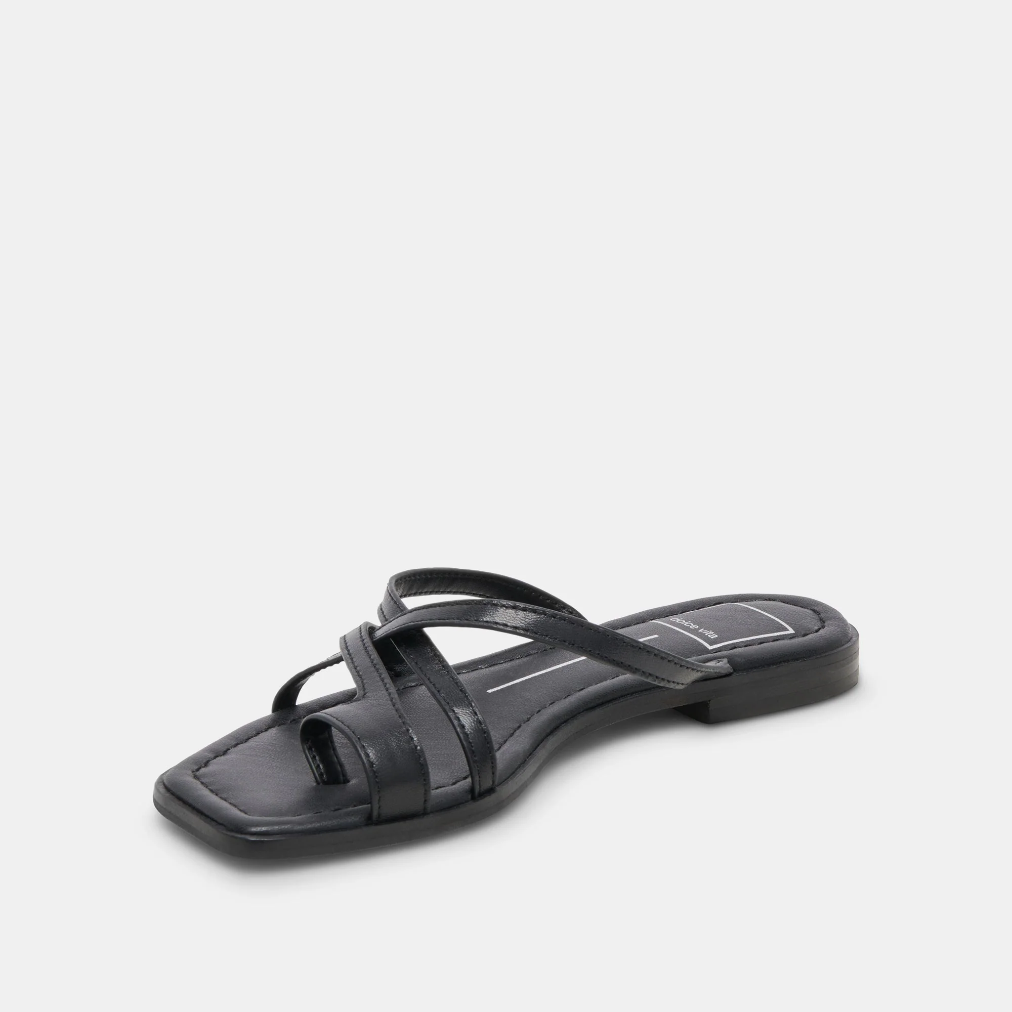INDIGO SANDALS BLACK LEATHER - re:vita 13 INDIGO SANDALS BLACK LEATHER - re:vita