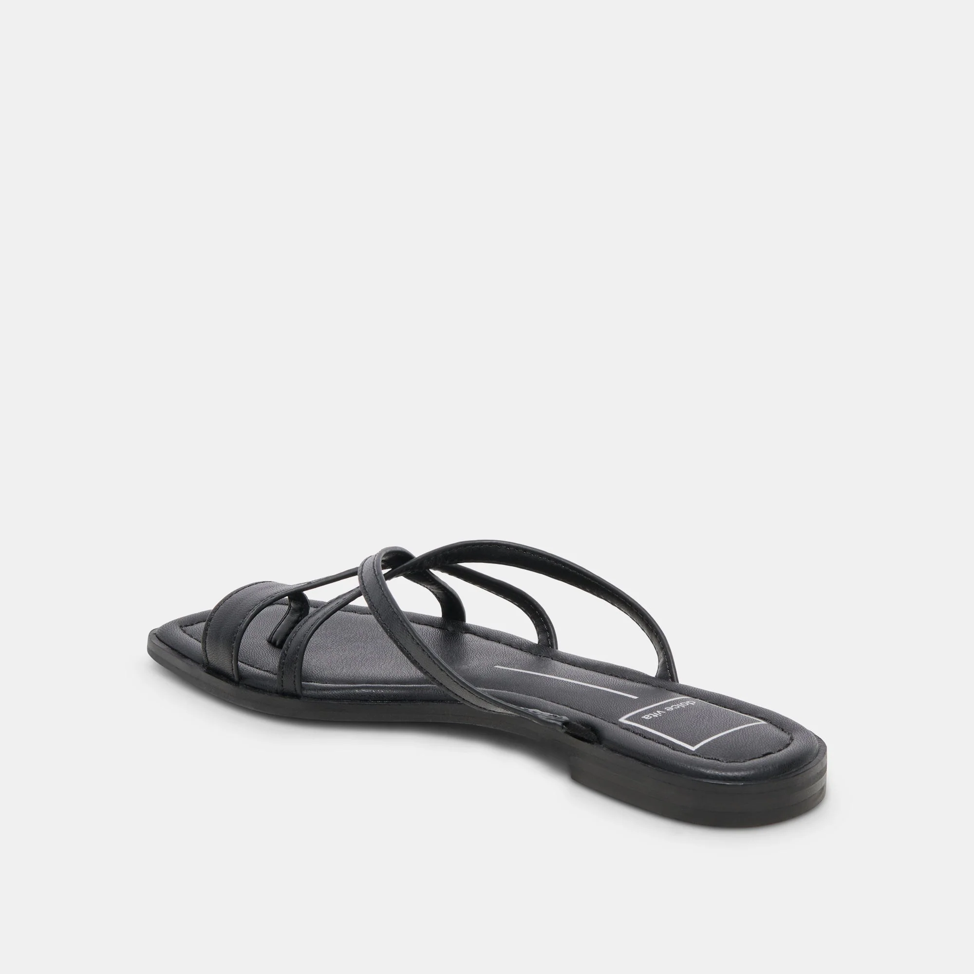 INDIGO SANDALS BLACK LEATHER - re:vita 14 INDIGO SANDALS BLACK LEATHER - re:vita