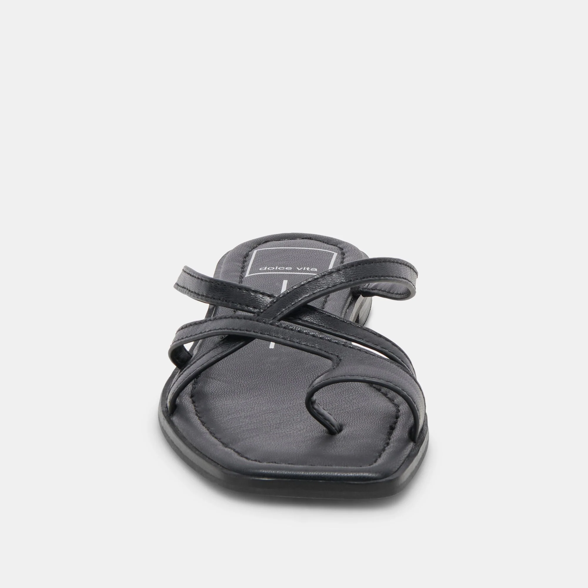 INDIGO SANDALS BLACK LEATHER - re:vita 15 INDIGO SANDALS BLACK LEATHER - re:vita