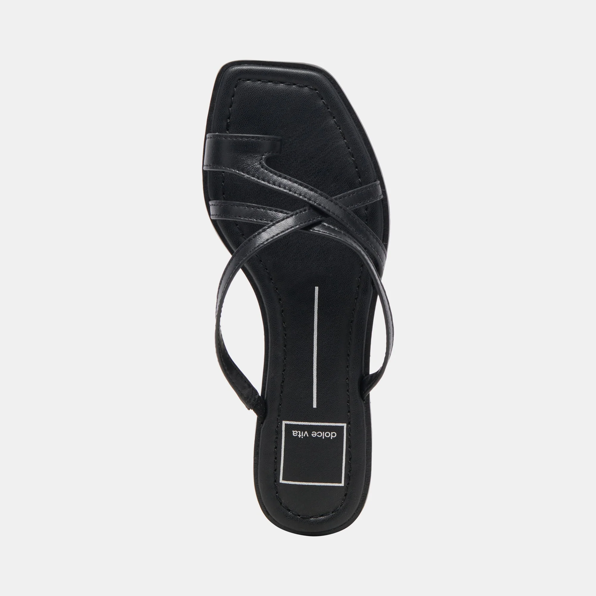 INDIGO SANDALS BLACK LEATHER - re:vita 17 INDIGO SANDALS BLACK LEATHER - re:vita