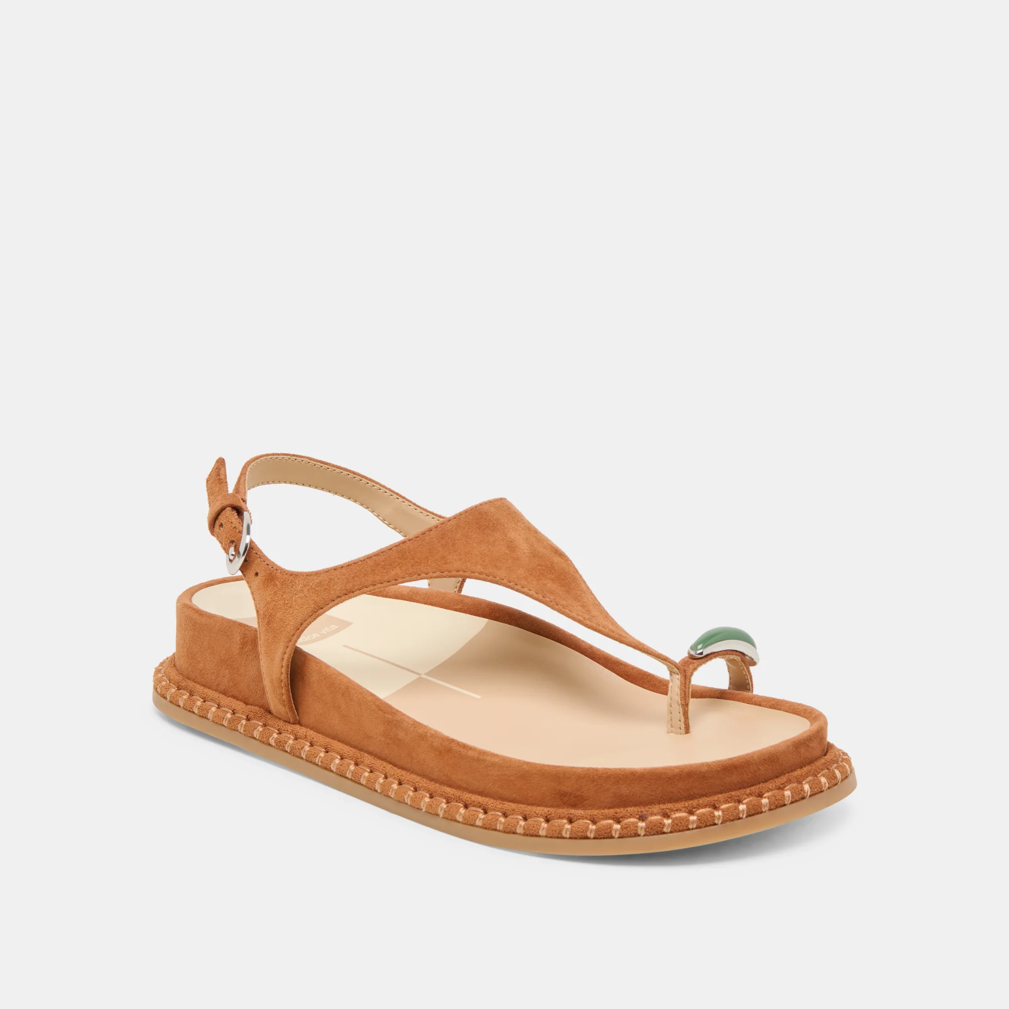 STEFAN GEMSTONE SANDALS CARAMEL SUEDE 11 STEFAN GEMSTONE SANDALS CARAMEL SUEDE