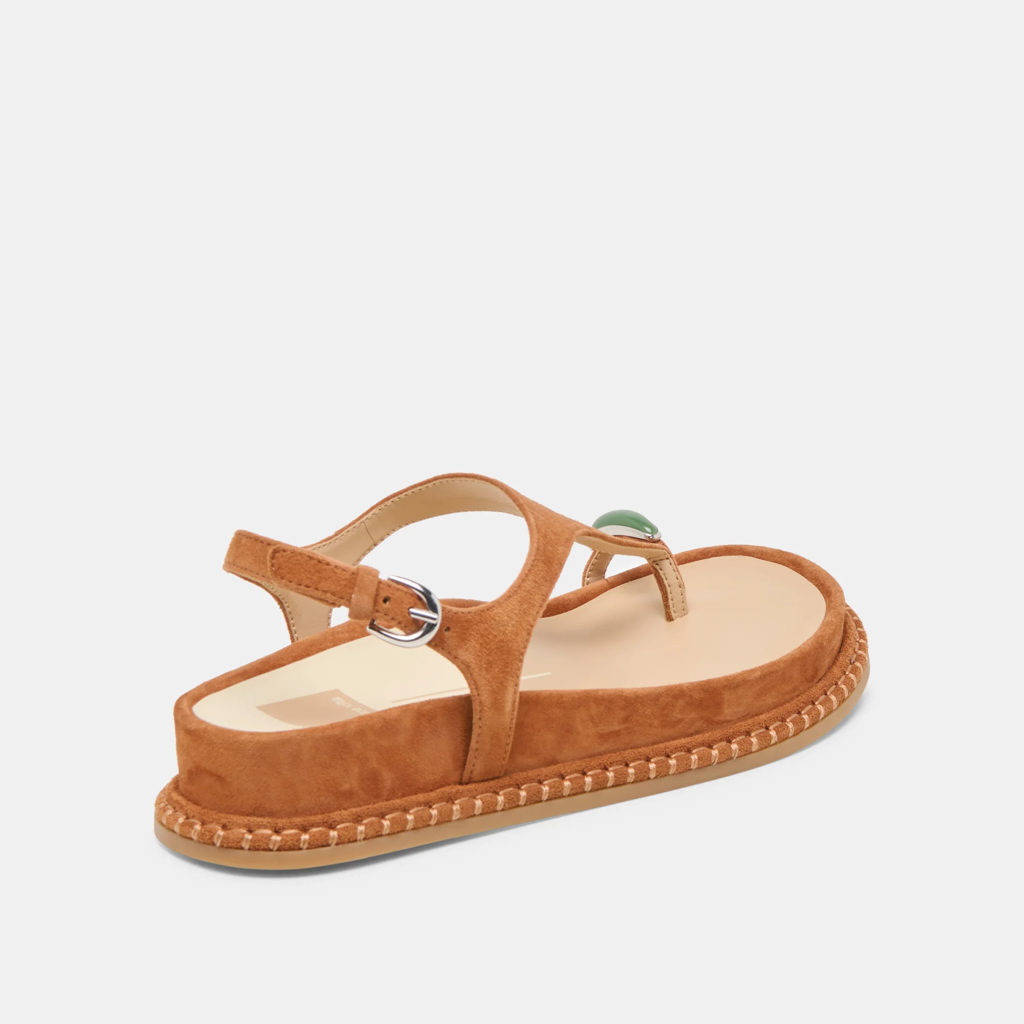 STEFAN GEMSTONE SANDALS CARAMEL SUEDE 12 STEFAN GEMSTONE SANDALS CARAMEL SUEDE