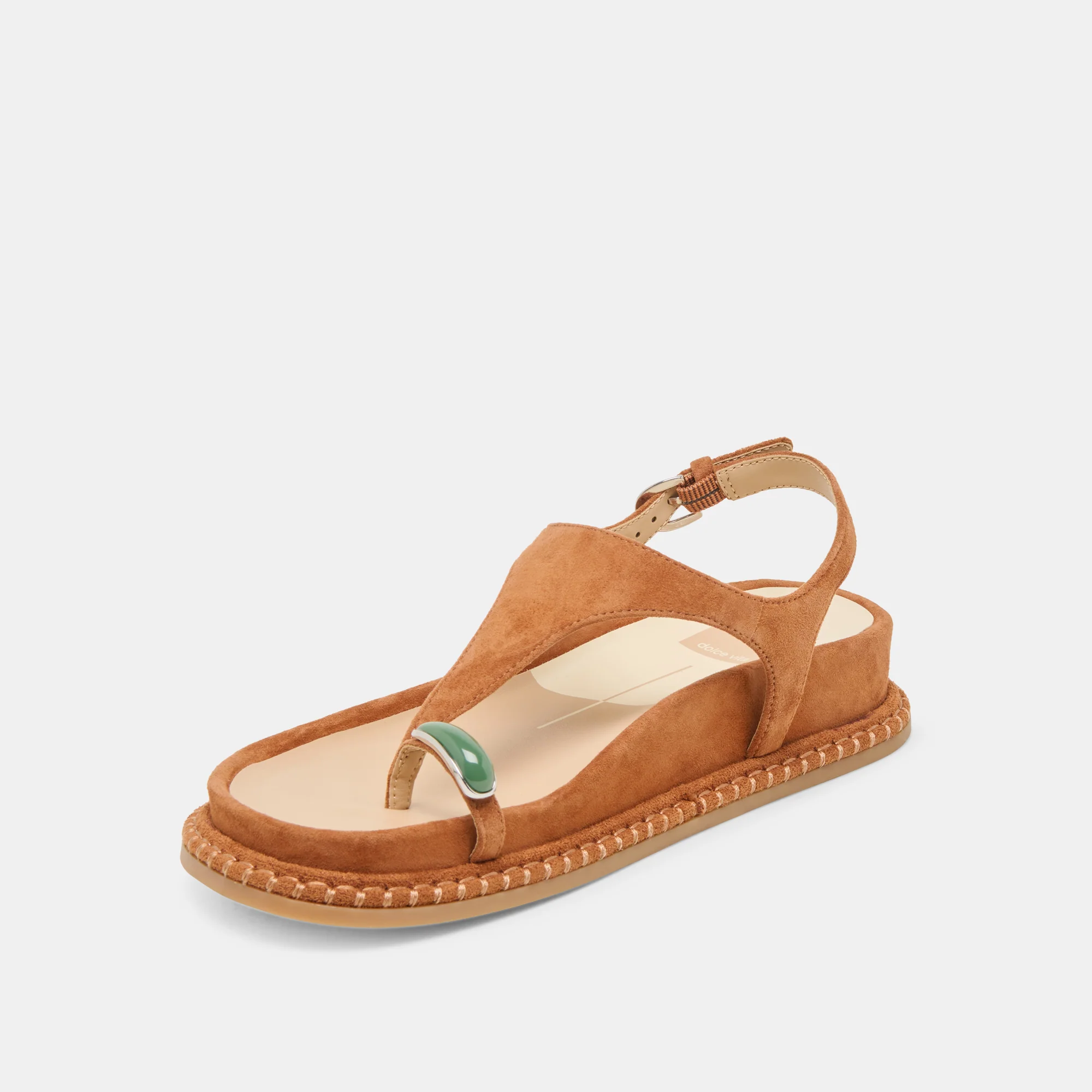 STEFAN GEMSTONE SANDALS CARAMEL SUEDE 13 STEFAN GEMSTONE SANDALS CARAMEL SUEDE