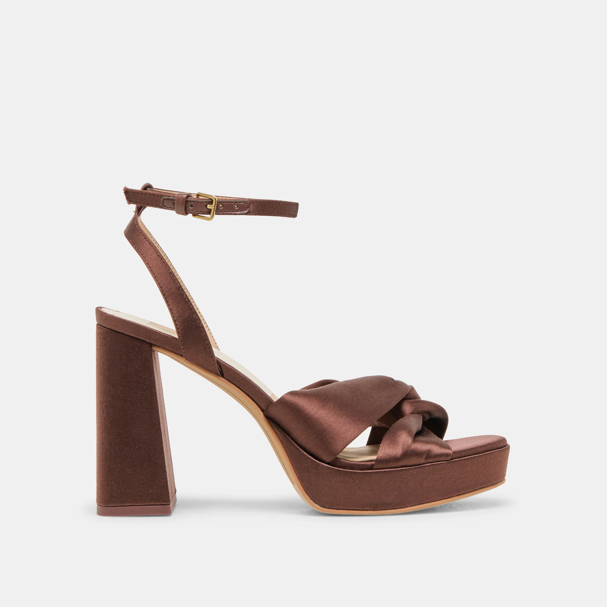 PARLO HEELS MID BROWN SATIN 1 PARLO HEELS MID BROWN SATIN
