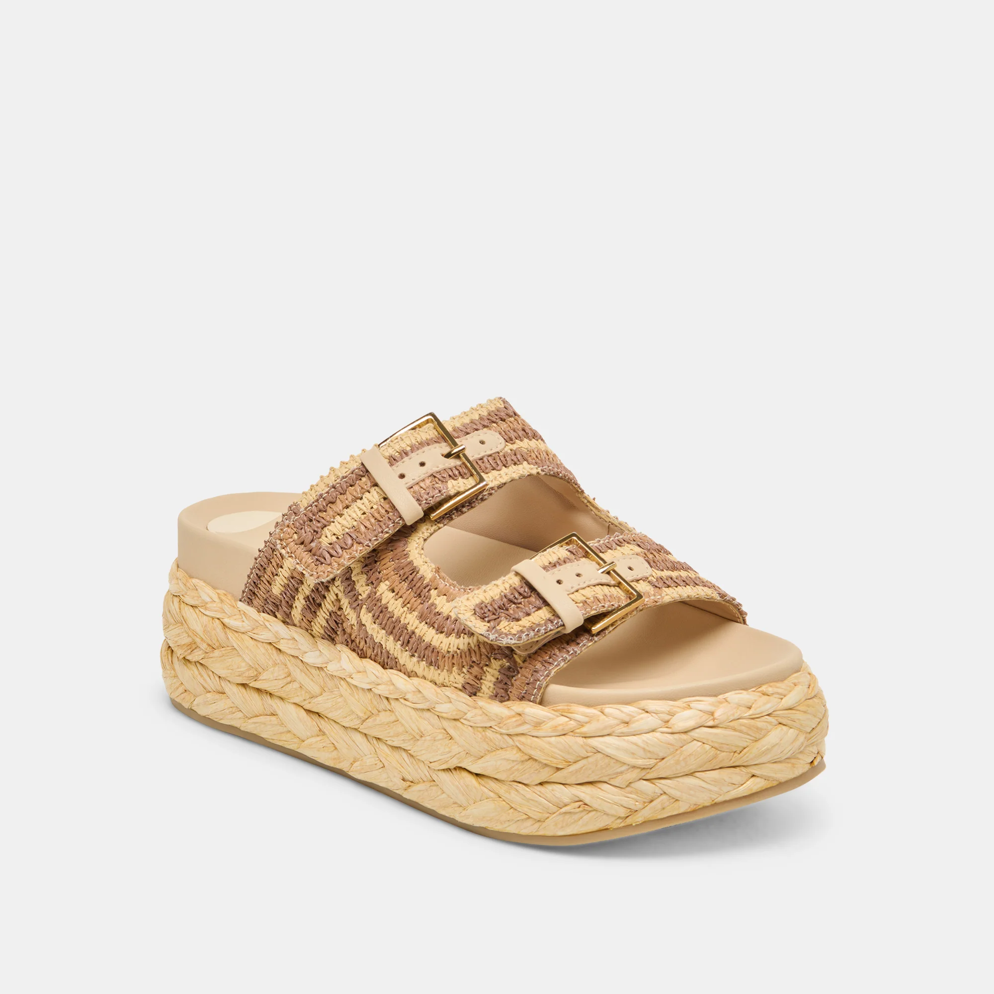 FALYN SANDALS BROWN NATURAL WOVEN RAFFIA 14 FALYN SANDALS BROWN NATURAL WOVEN RAFFIA