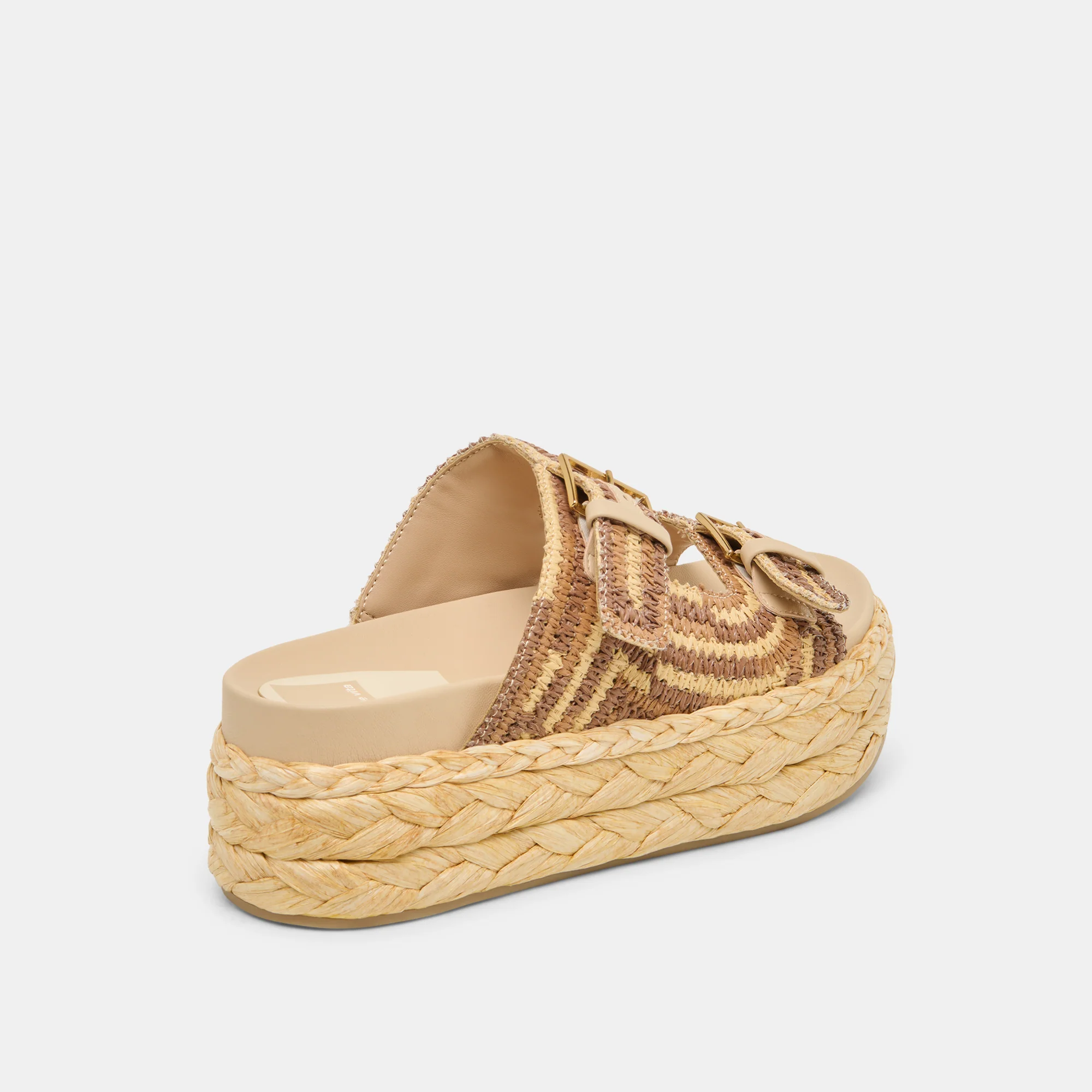 FALYN SANDALS BROWN NATURAL WOVEN RAFFIA 16 FALYN SANDALS BROWN NATURAL WOVEN RAFFIA