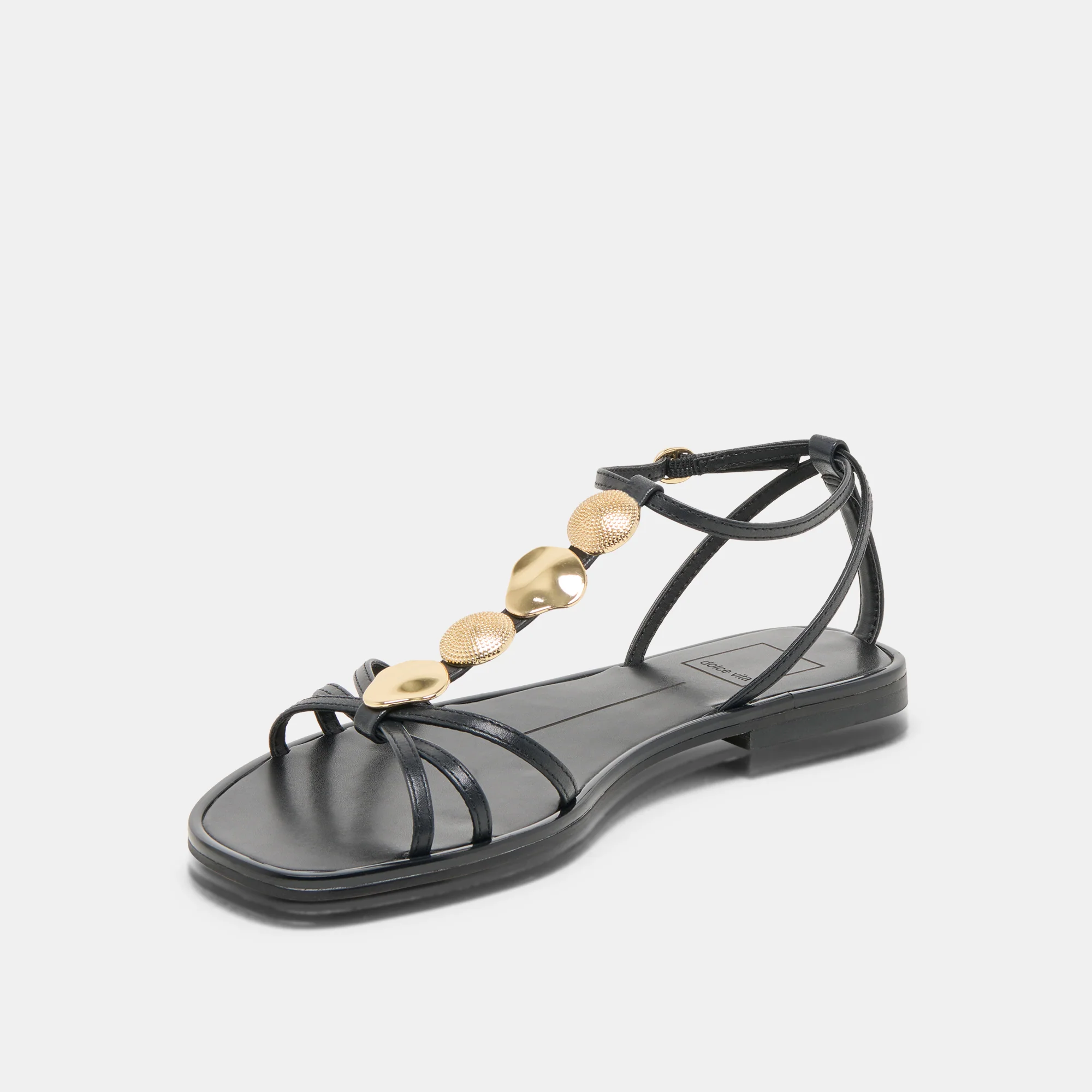 FAUN SANDALS BLACK LEATHER 13 FAUN SANDALS BLACK LEATHER