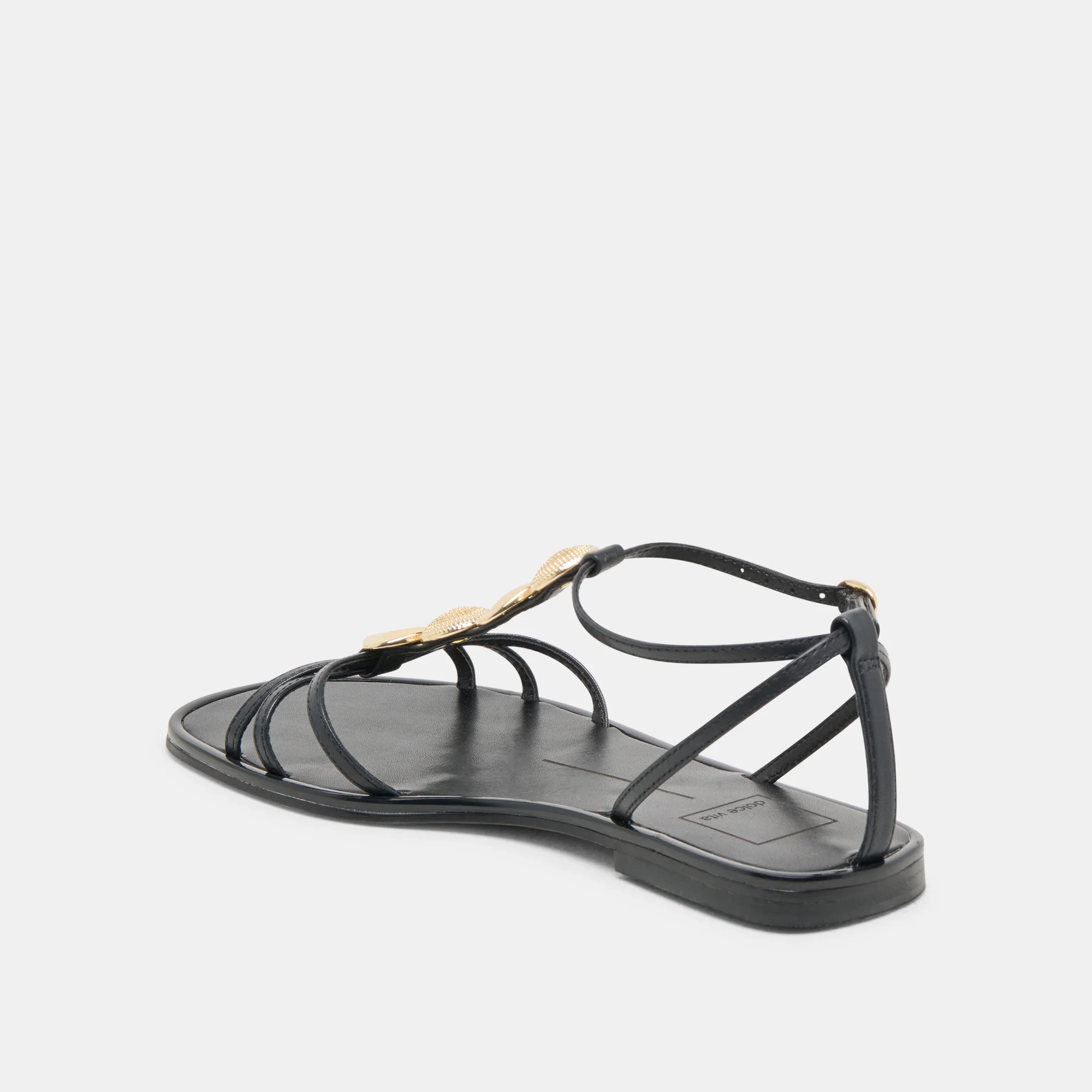 FAUN SANDALS BLACK LEATHER 14 FAUN SANDALS BLACK LEATHER