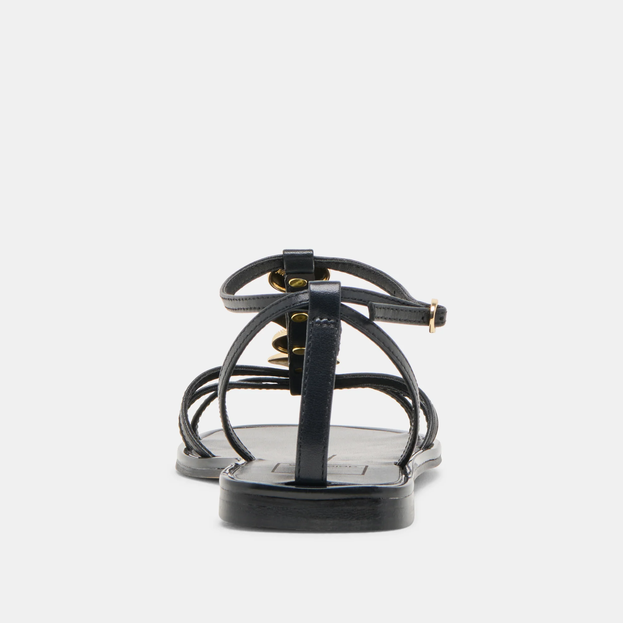 FAUN SANDALS BLACK LEATHER 16 FAUN SANDALS BLACK LEATHER