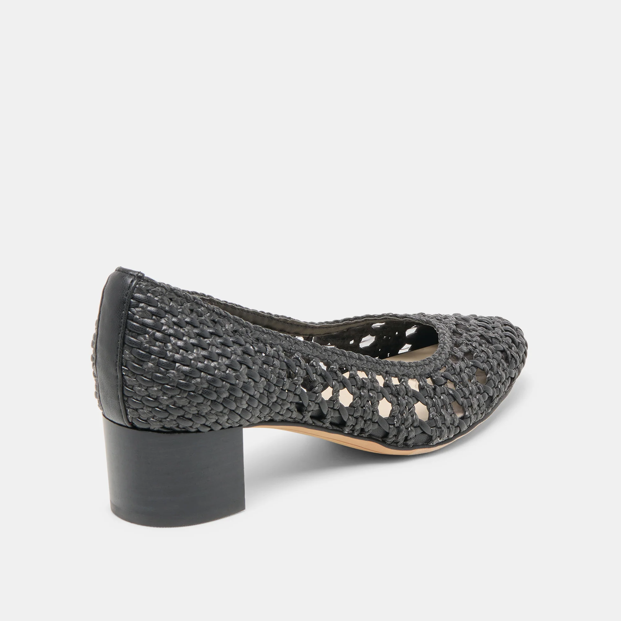LULA HEELS BLACK WOVEN RAFFIA 12 LULA HEELS BLACK WOVEN RAFFIA