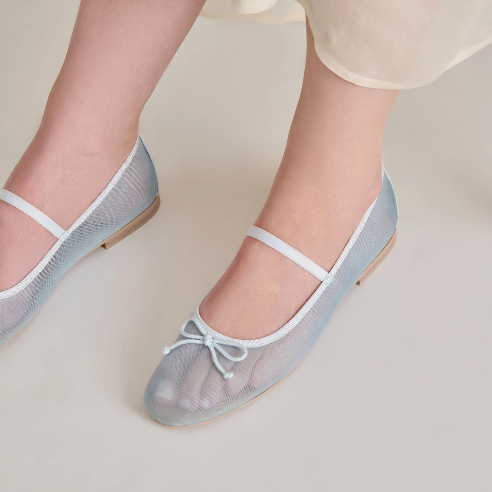 CADEL BALLET FLATS ICE BLUE MESH 13 CADEL BALLET FLATS ICE BLUE MESH