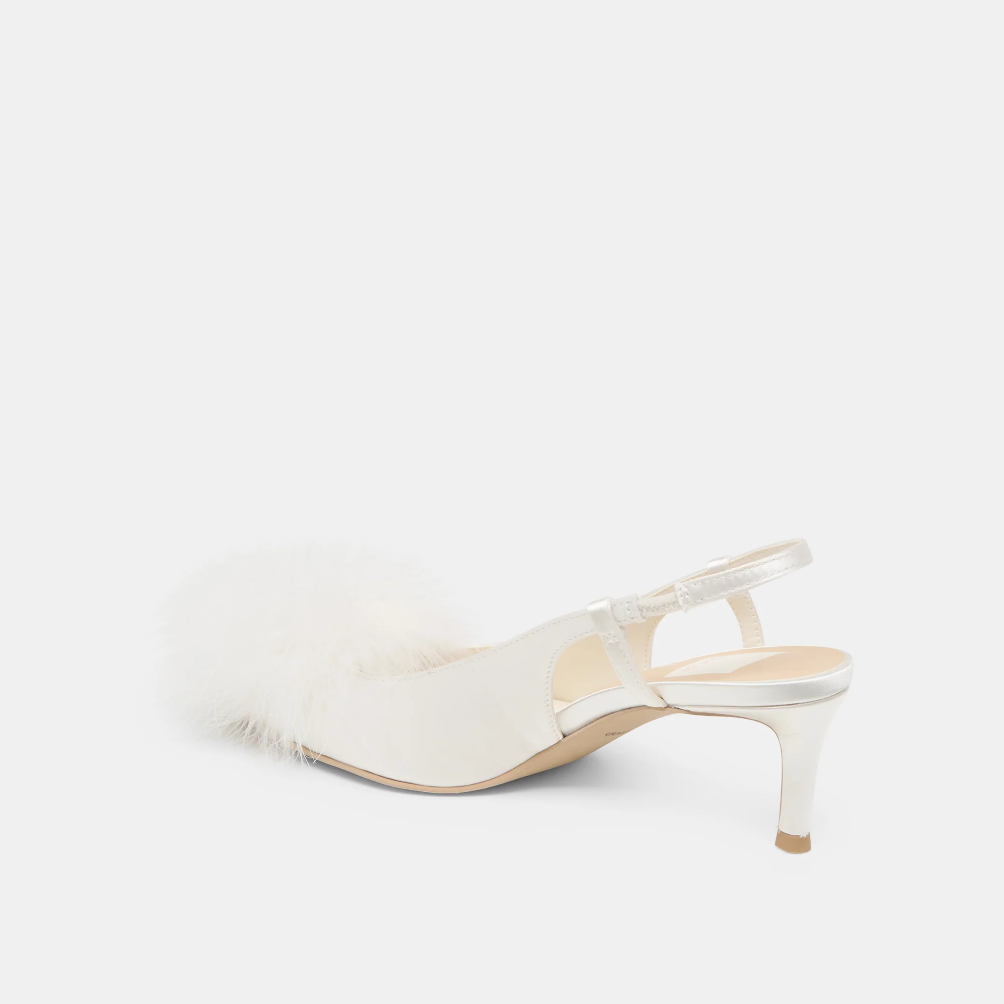 KAMY HEELS TRUE WHITE SATIN 14 KAMY HEELS TRUE WHITE SATIN