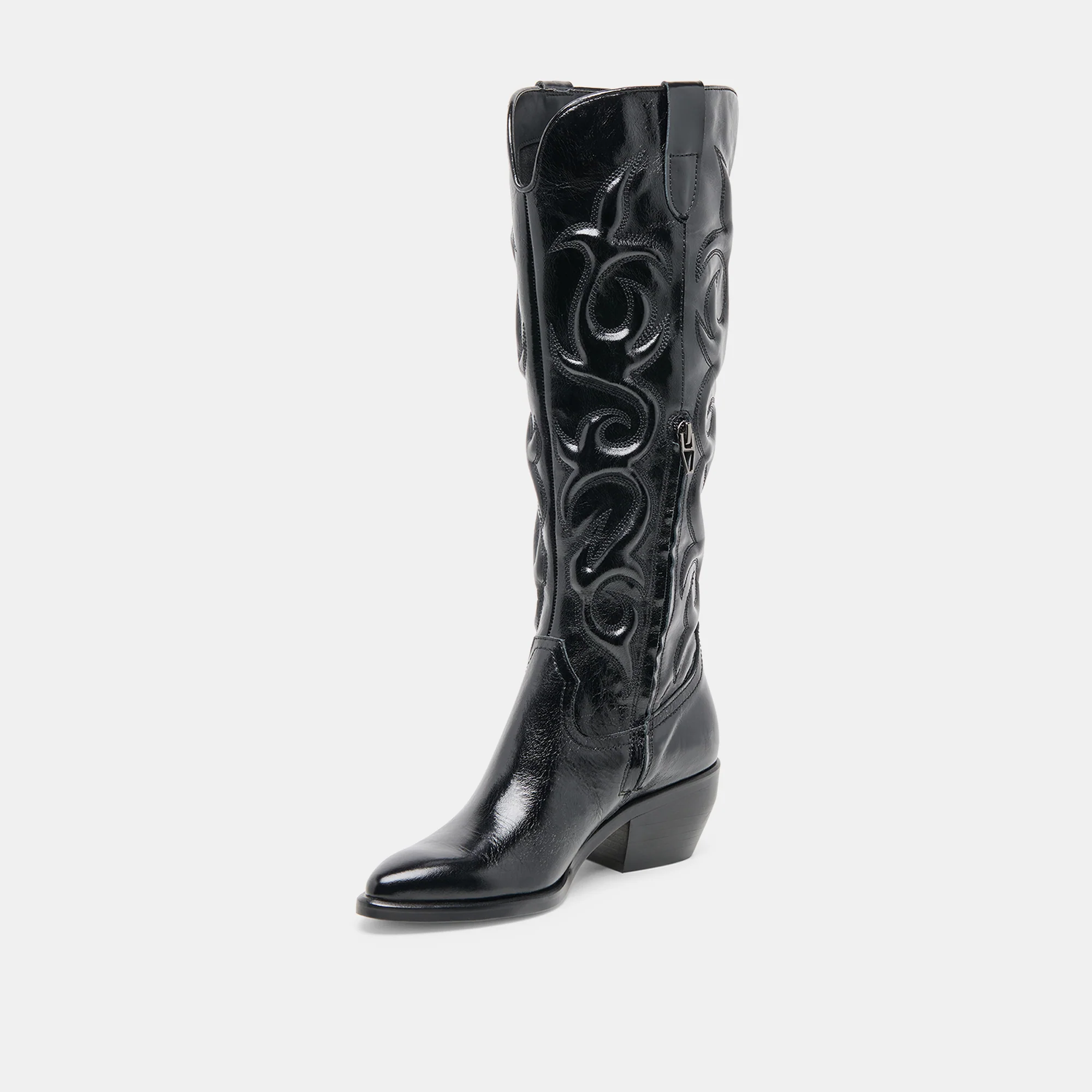 MIRLA BOOTS BLACK LEATHER 13 MIRLA BOOTS BLACK LEATHER