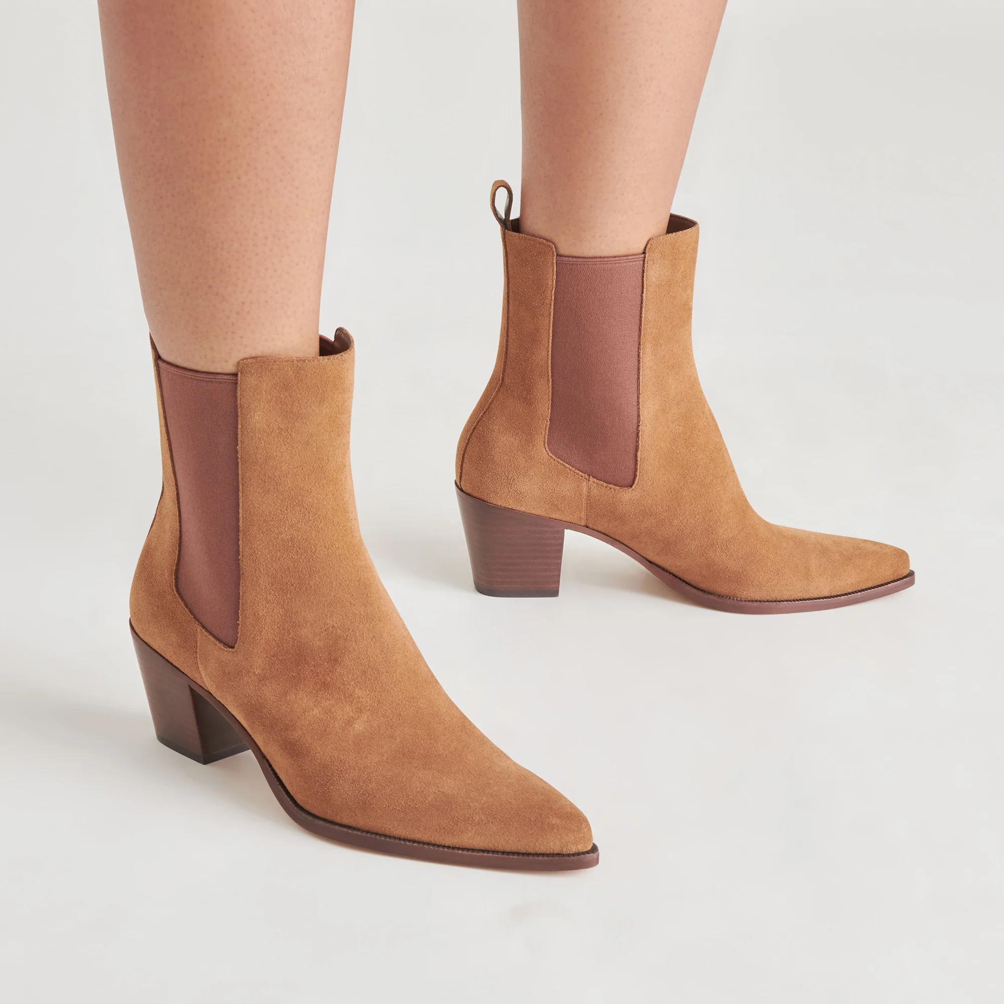 SHADIE H2O WIDE BOOTIES BROWN SUEDE 19 SHADIE H2O WIDE BOOTIES BROWN SUEDE