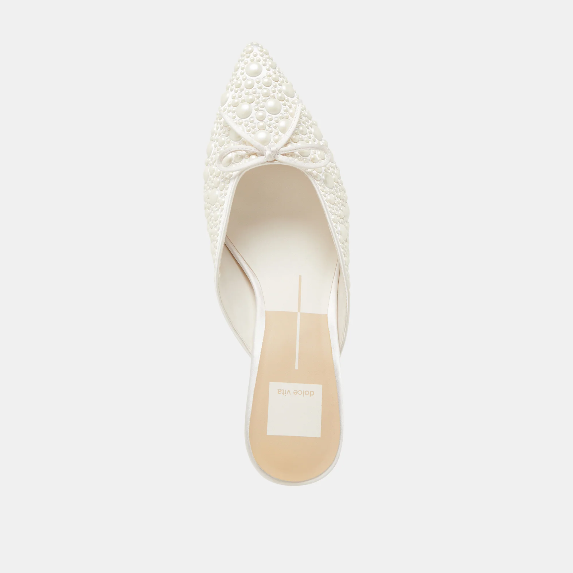 CLAYTN PEARL HEELS TRUE WHITE SATIN 23 CLAYTN PEARL HEELS TRUE WHITE SATIN