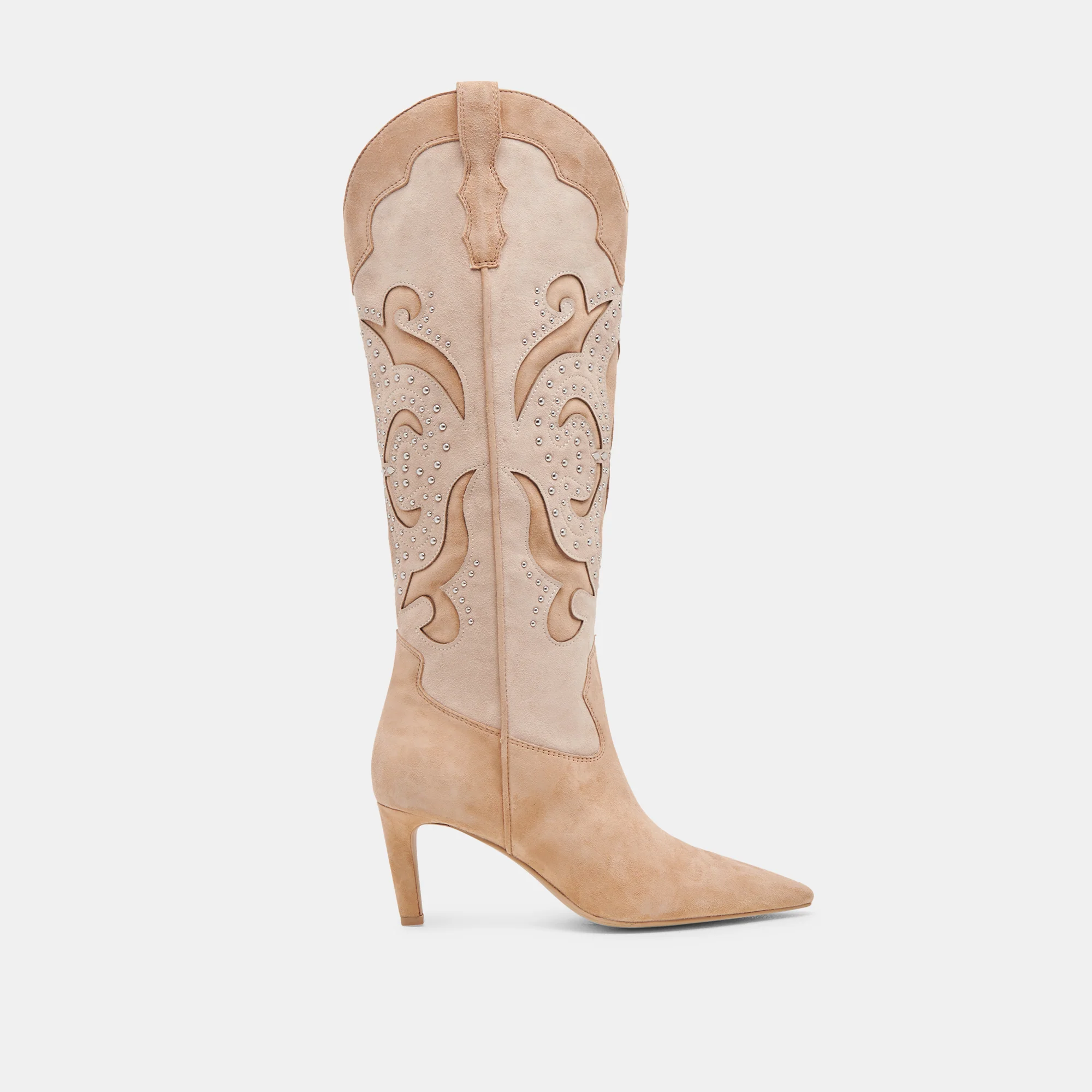 FINLEY STUD BOOTS CAMEL SUEDE 1 FINLEY STUD BOOTS CAMEL SUEDE