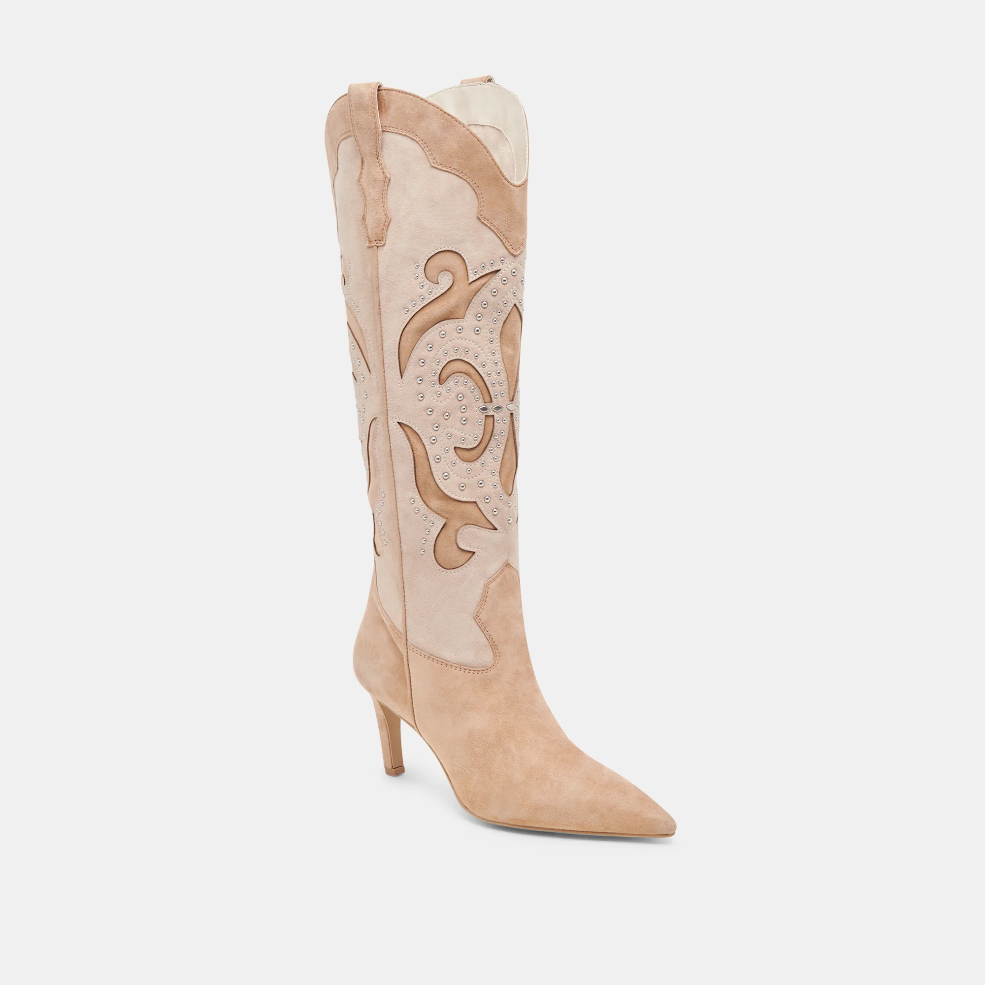 FINLEY STUD BOOTS CAMEL SUEDE 11 FINLEY STUD BOOTS CAMEL SUEDE