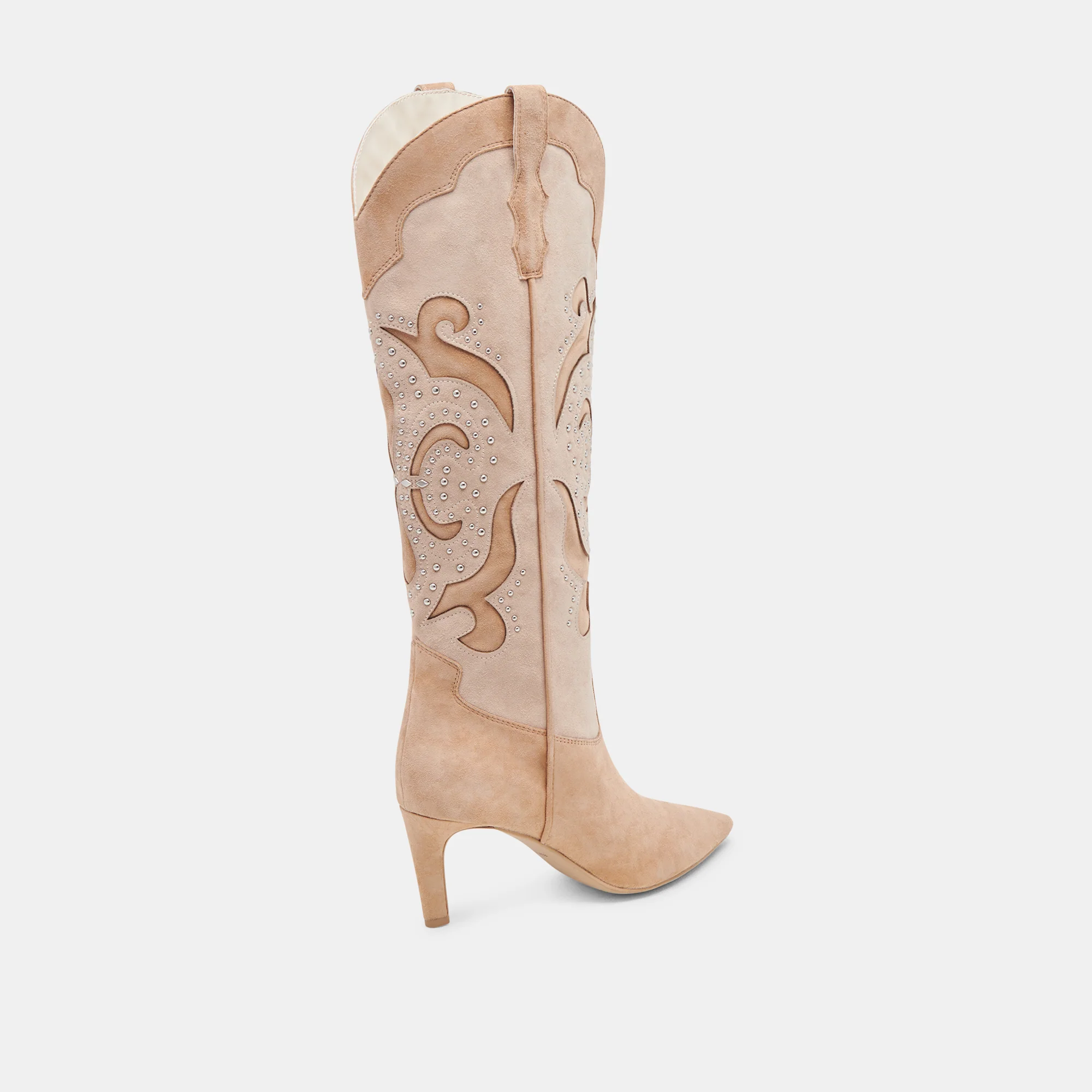 FINLEY STUD BOOTS CAMEL SUEDE 12 FINLEY STUD BOOTS CAMEL SUEDE