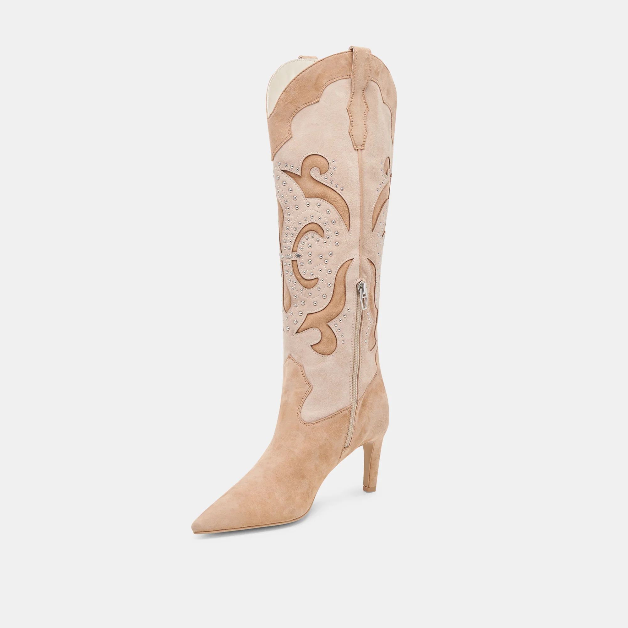FINLEY STUD BOOTS CAMEL SUEDE 13 FINLEY STUD BOOTS CAMEL SUEDE