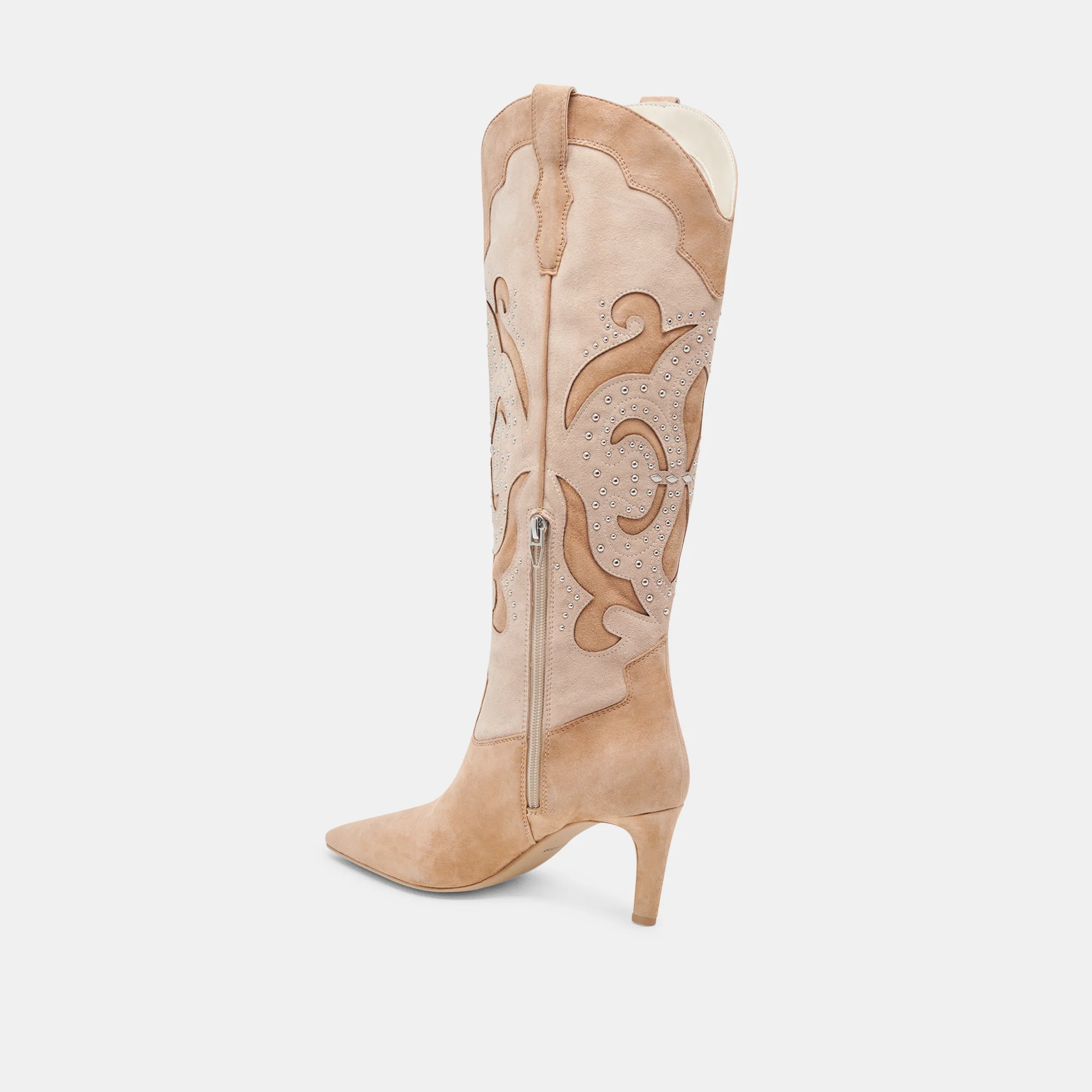 FINLEY STUD BOOTS CAMEL SUEDE 14 FINLEY STUD BOOTS CAMEL SUEDE
