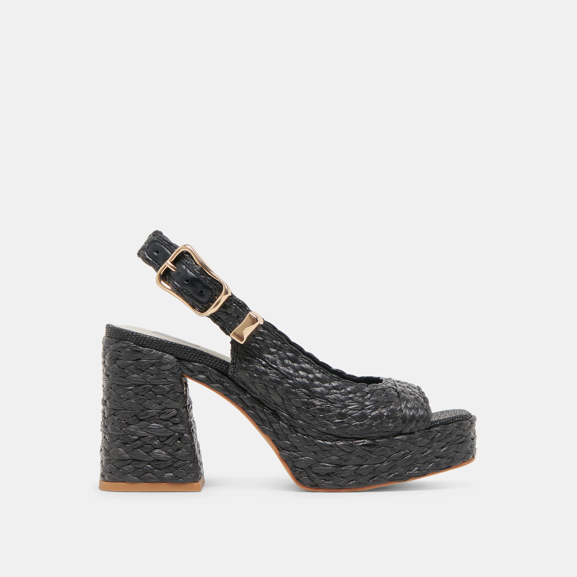 FLORES HEELS ONYX RAFFIA 1 FLORES HEELS ONYX RAFFIA