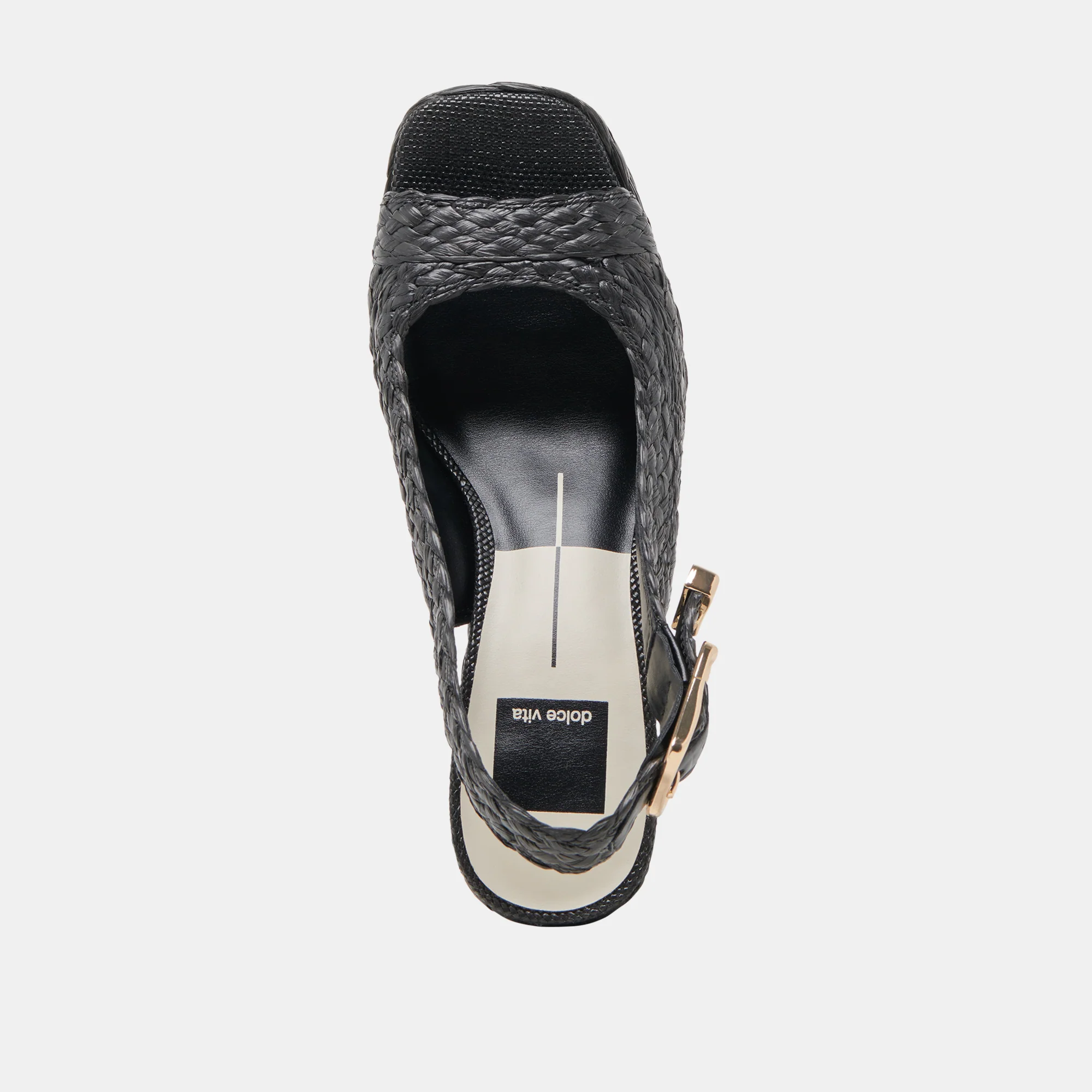 FLORES HEELS ONYX RAFFIA 17 FLORES HEELS ONYX RAFFIA