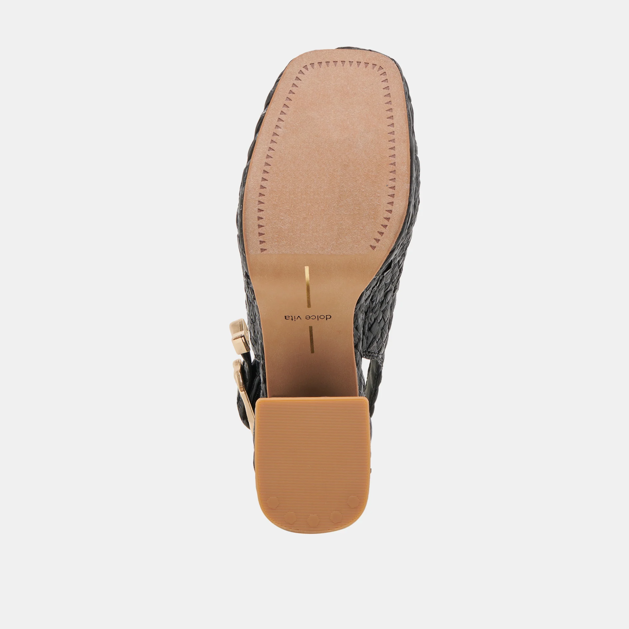 FLORES HEELS ONYX RAFFIA 18 FLORES HEELS ONYX RAFFIA
