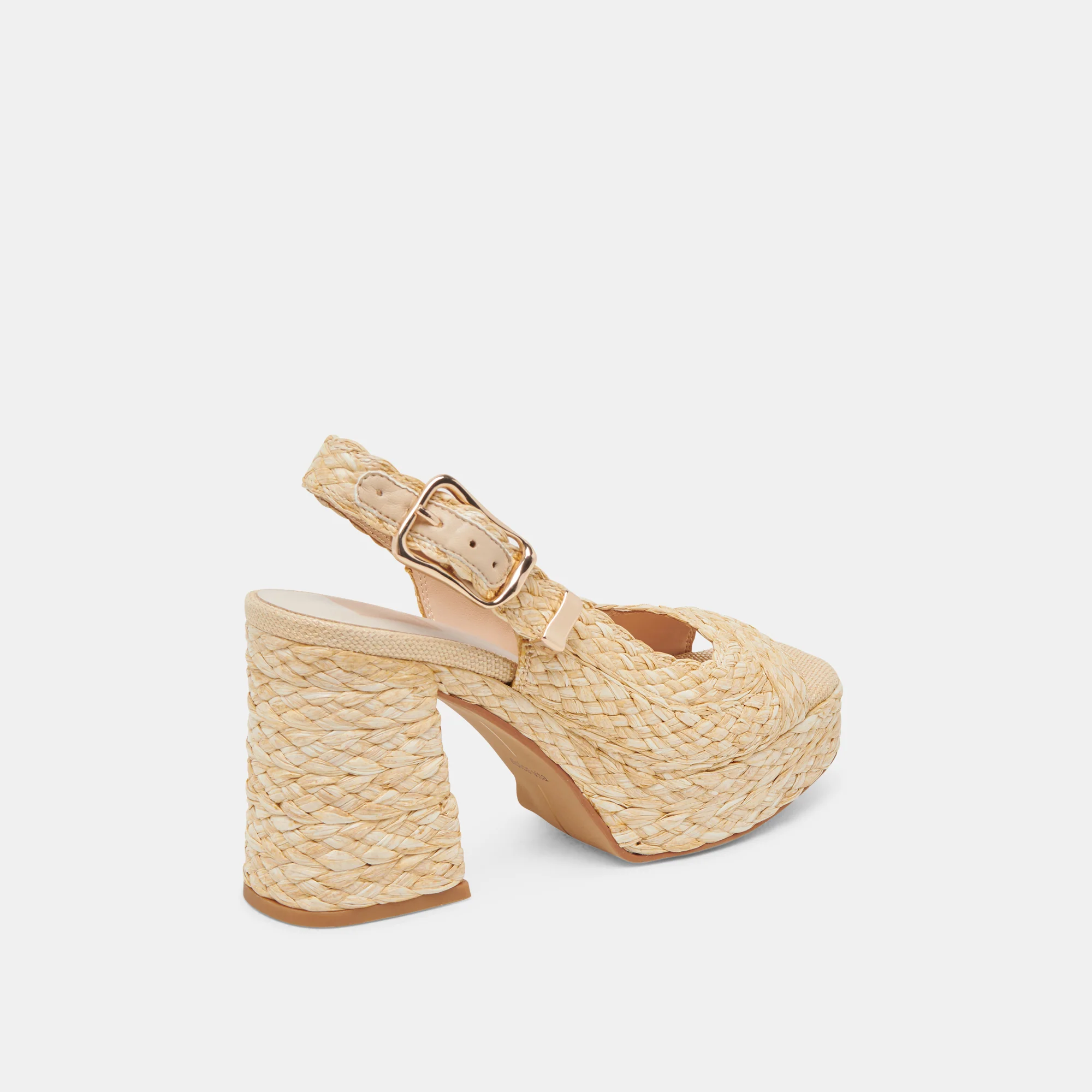 FLORES HEELS NATURAL RAFFIA 16 FLORES HEELS NATURAL RAFFIA