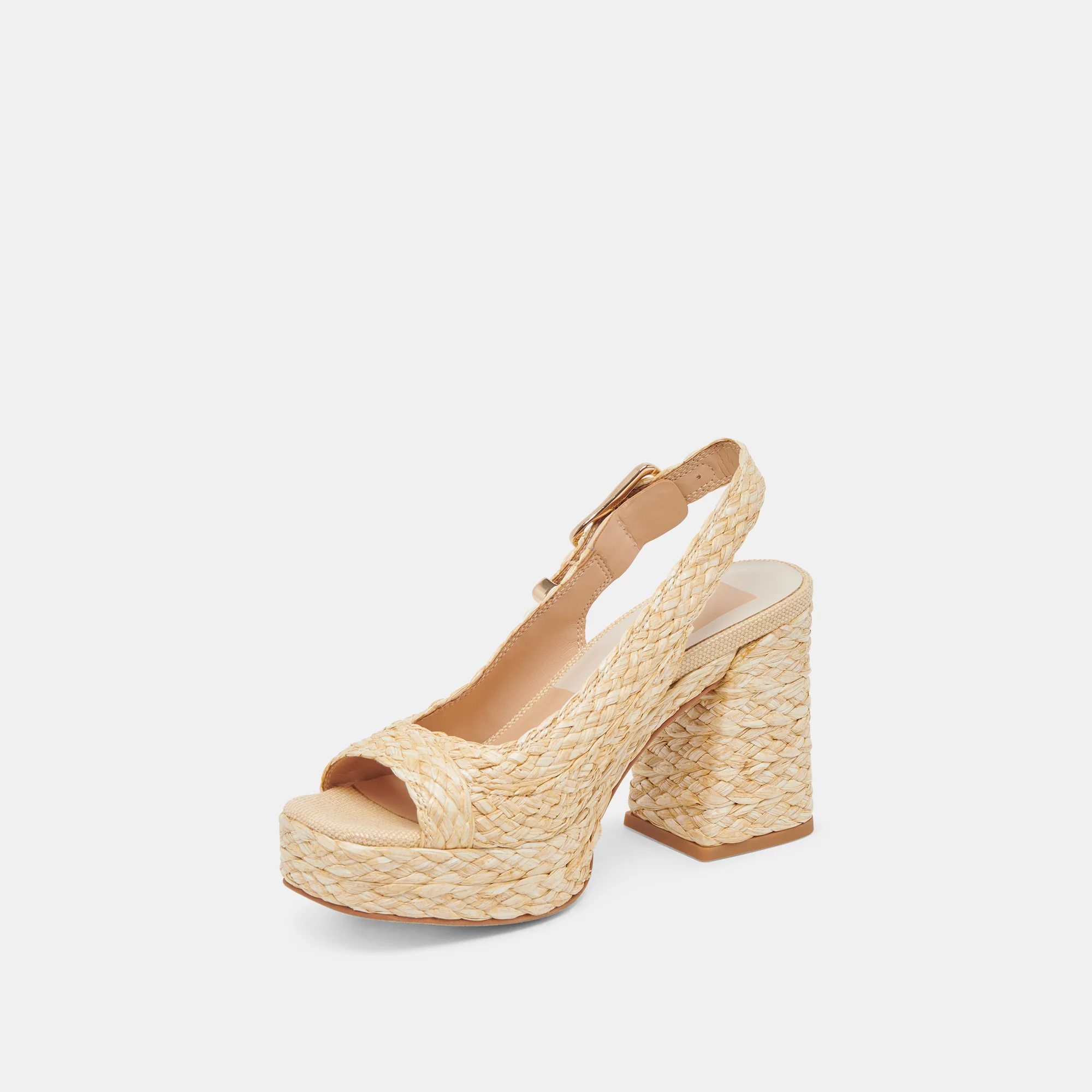 FLORES HEELS NATURAL RAFFIA 17 FLORES HEELS NATURAL RAFFIA