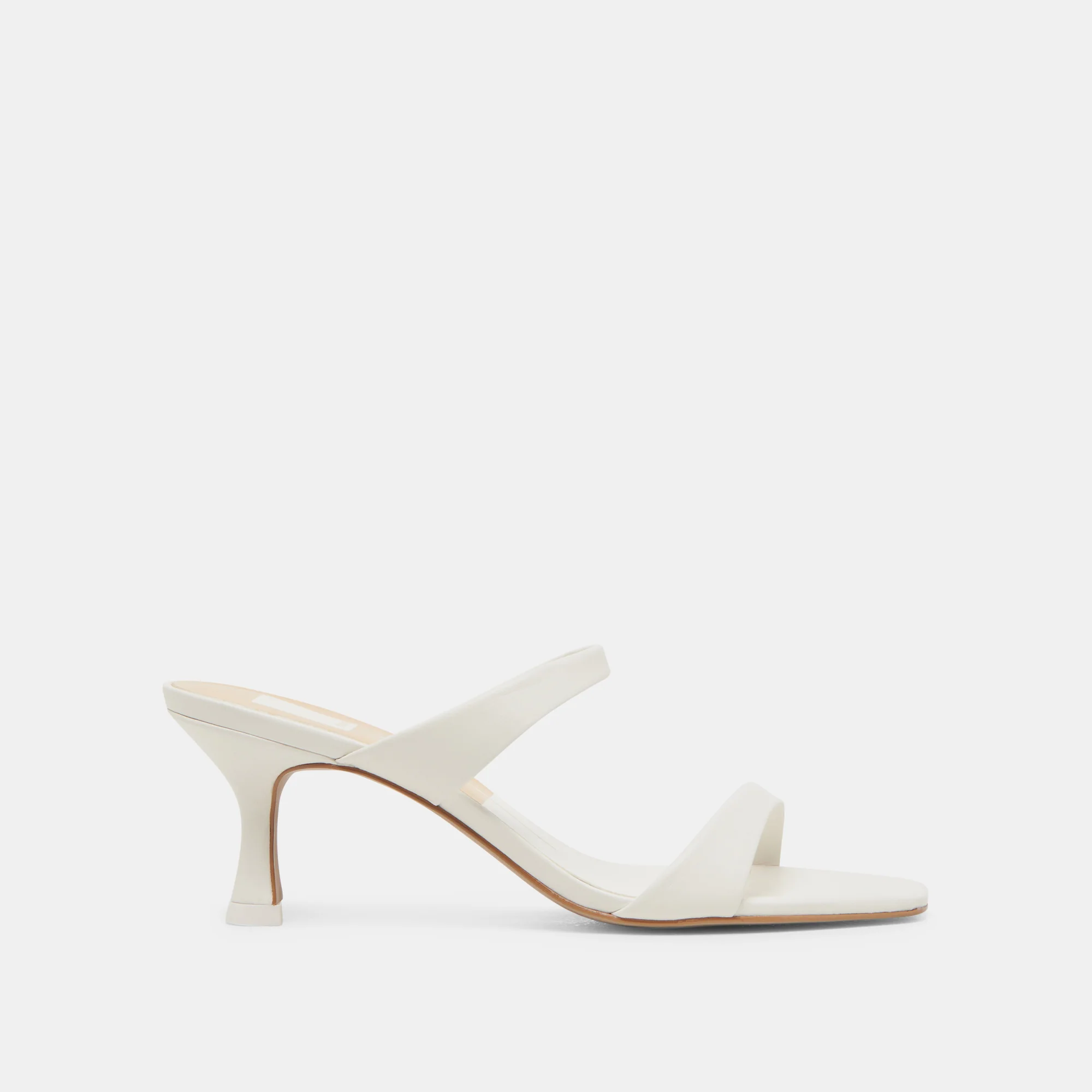 GENORA WIDE HEELS WHITE LEATHER 1 GENORA WIDE HEELS WHITE LEATHER