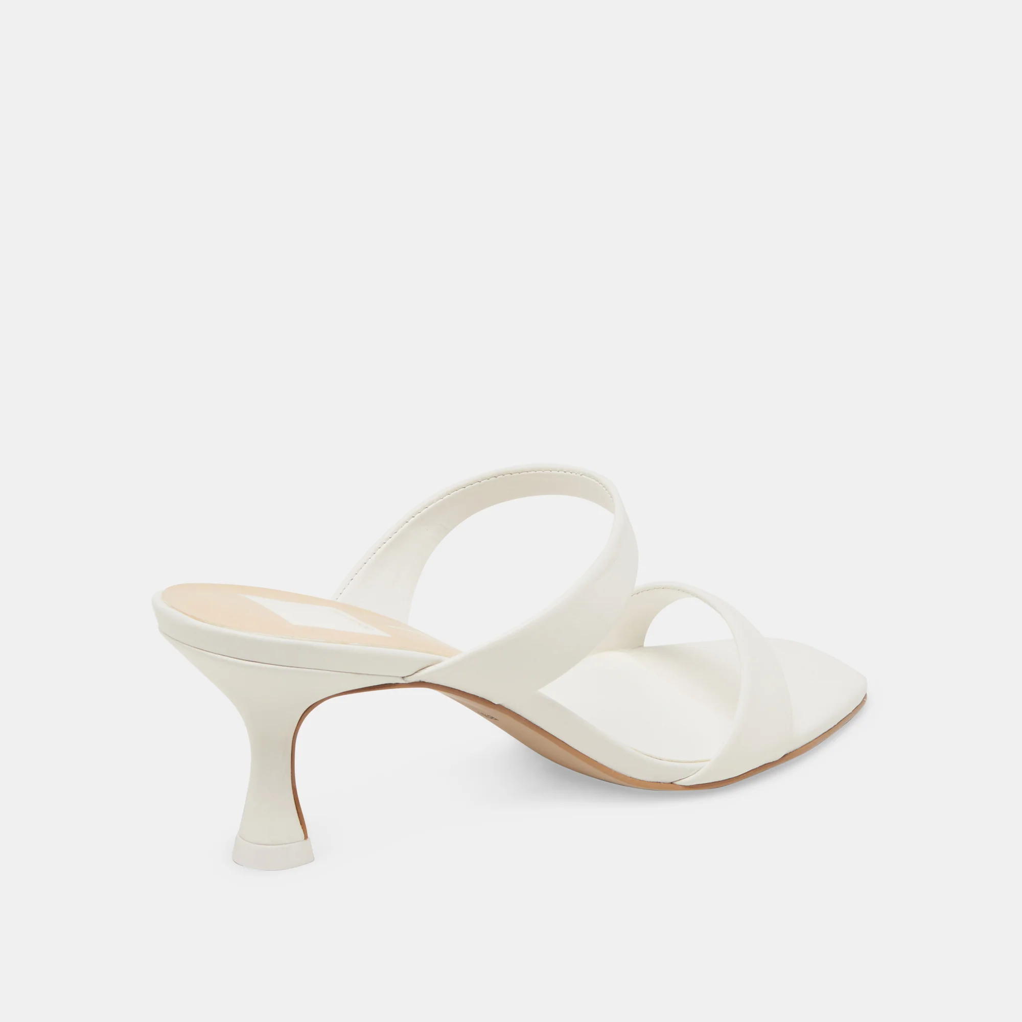 GENORA WIDE HEELS WHITE LEATHER 12 GENORA WIDE HEELS WHITE LEATHER