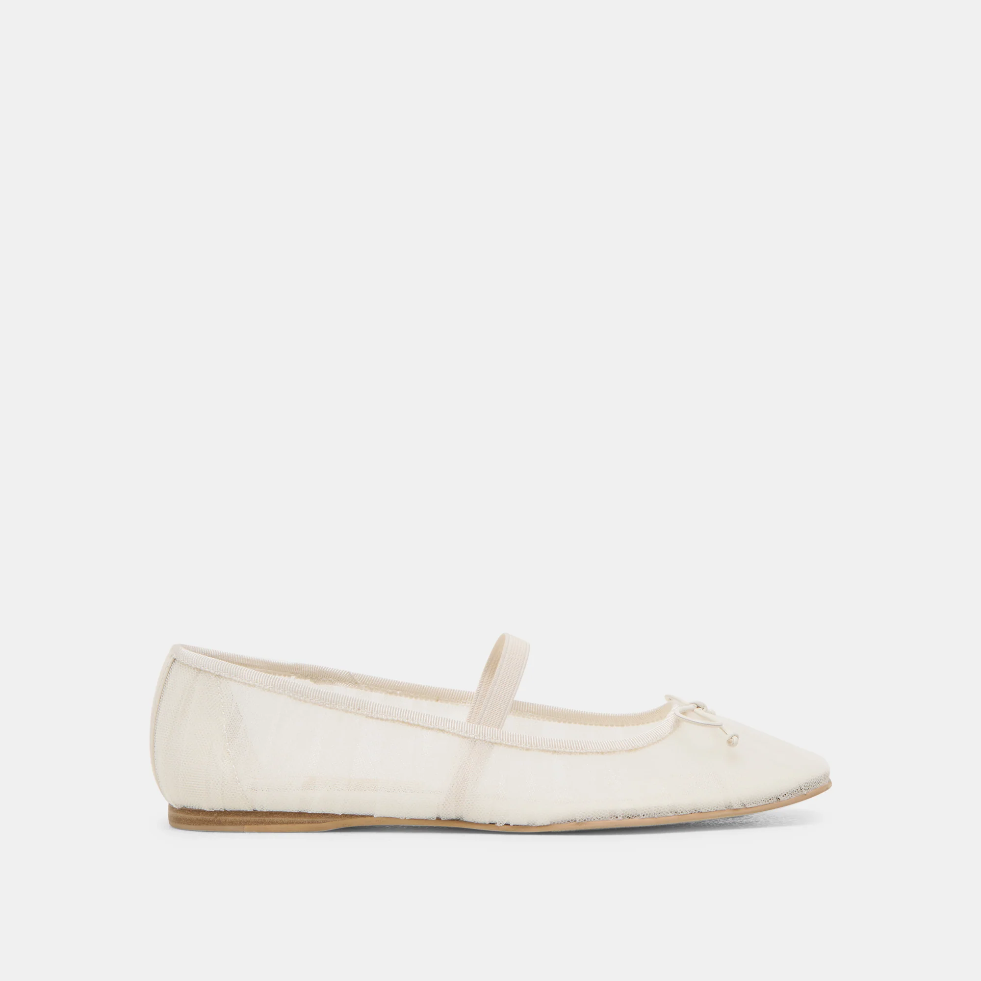 RAEVEN BALLET FLATS WHITE TULLE 1 RAEVEN BALLET FLATS WHITE TULLE