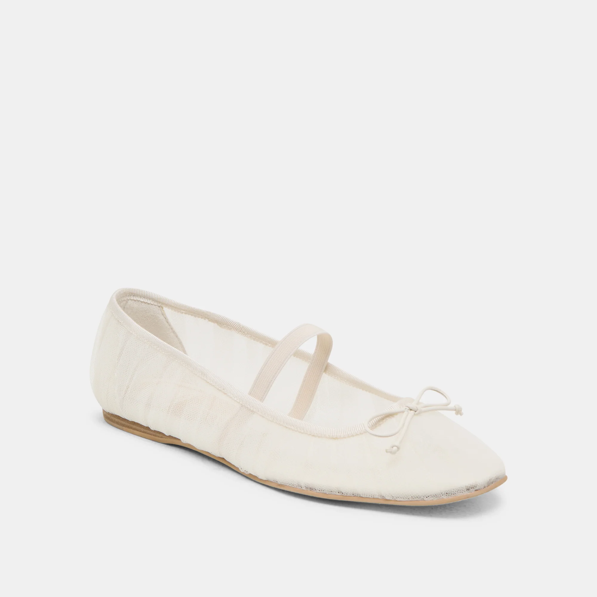 RAEVEN BALLET FLATS WHITE TULLE 11 RAEVEN BALLET FLATS WHITE TULLE